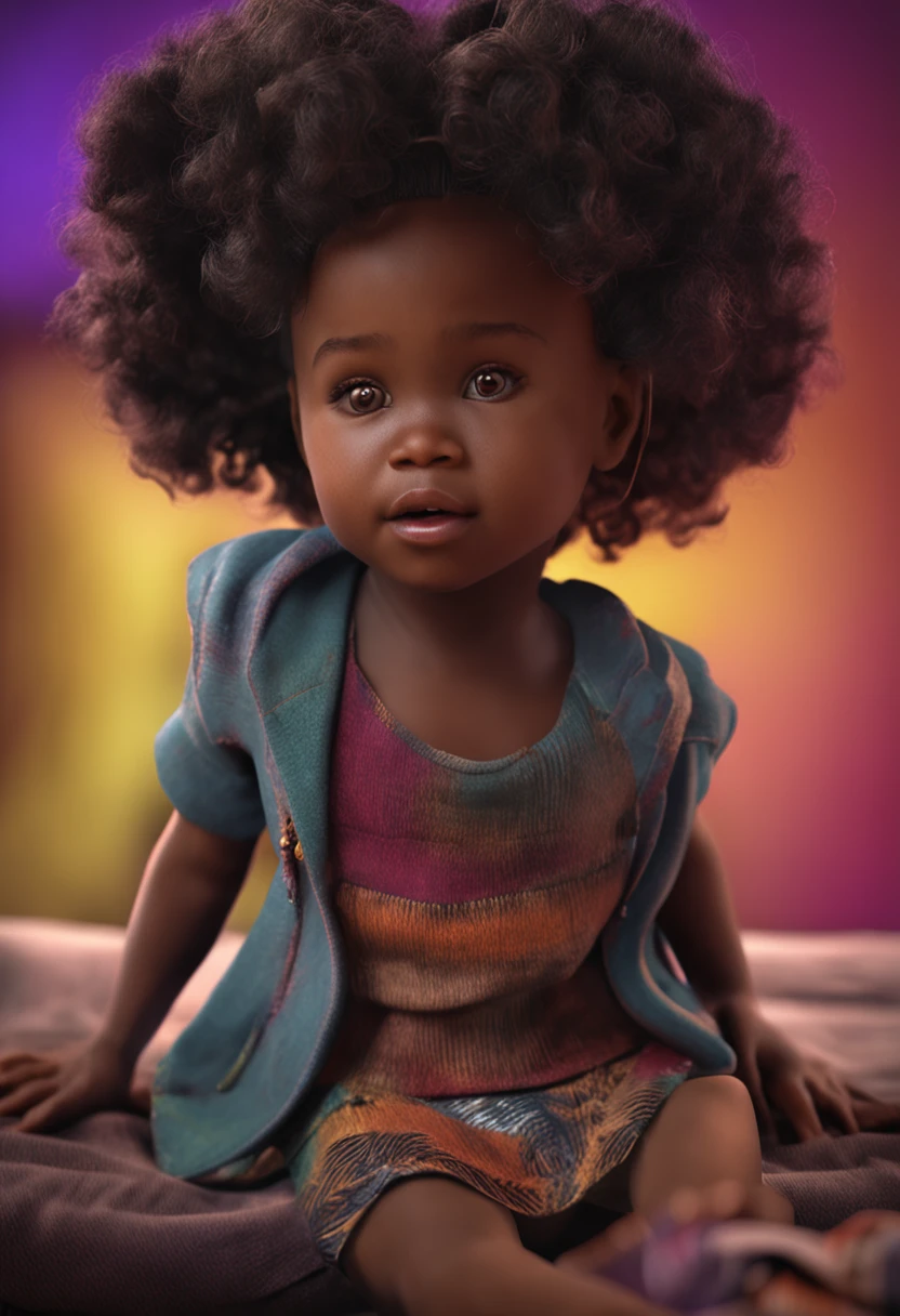 African-American child "African Fun: Descobrindo as Brincadeiras e Culturas do Continente", ((melhor qualidade)), ((master part)), (ultra-detalhado), alta qualidade, roupas tradicionais da Cultura Africana, detalhes intrincados, natural lighting, ao ar livre, Cores quentes, (Bokeh), (sharp focus on eyes), (Rosto altamente detalhado, textura da pele, boca, olhos, nariz, Sobrancelha, Orelhas, Boca, toes, fingers),(postura do corpo, Anatomicamente corretas,sem falhas).