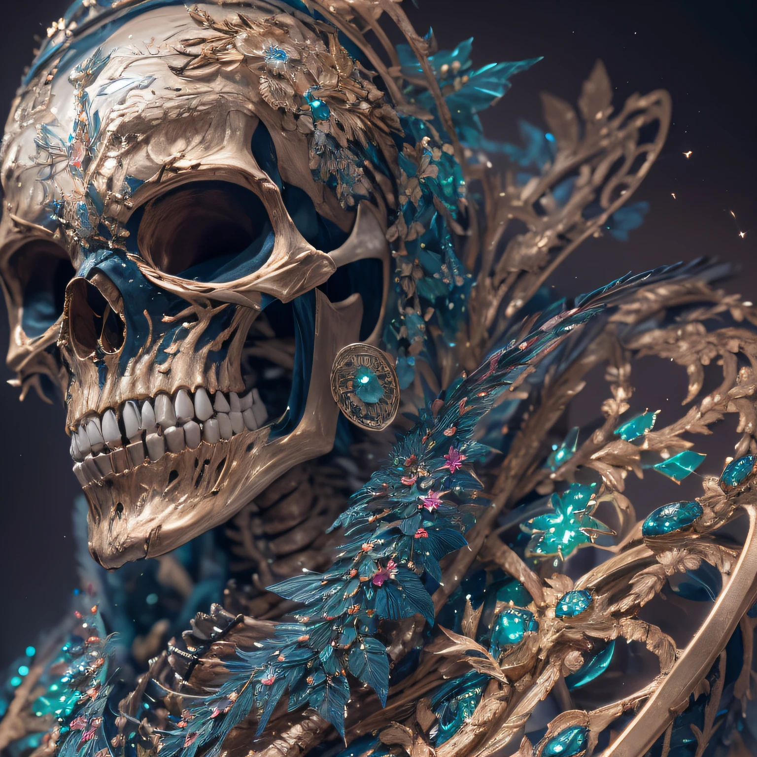 Tyson,Lunette de soleil,32K(tmasterpiece,k hd,hyper HD,32K)Purple-pink flowing hair,Gold skull jewelry area in the back room,Skeleton King ,Rusty copper dragon skull protector (The skeleton is realistic:1.4),Skull pattern robe,Purple-pink skull headdress,Snowflakes fluttering,The background is pure,Hold your head high,Be proud,The nostrils look at people, A high resolution, the detail, RAW photogr, Sharp Re, Nikon D850 Film Stock Photo by Jefferies Lee 4 Kodak Portra 400 Camera F1.6 shots, Rich colors, ultra-realistic vivid textures, Dramatic lighting, Unreal Engine Art Station Trend, cinestir 800,Hold your head high,Be proud,The nostrils look at people,Tsundere,Snowflakes fluttering,Snowflakes fluttering,Snowflakes fluttering,Snowflakes fluttering,Impeccable,( reasonable design, Clear lines, High sharpness,Best quality, Very detailed skeleton, The skeleton of a masterpiece, offcial art, movie light effect, 4K skeleton