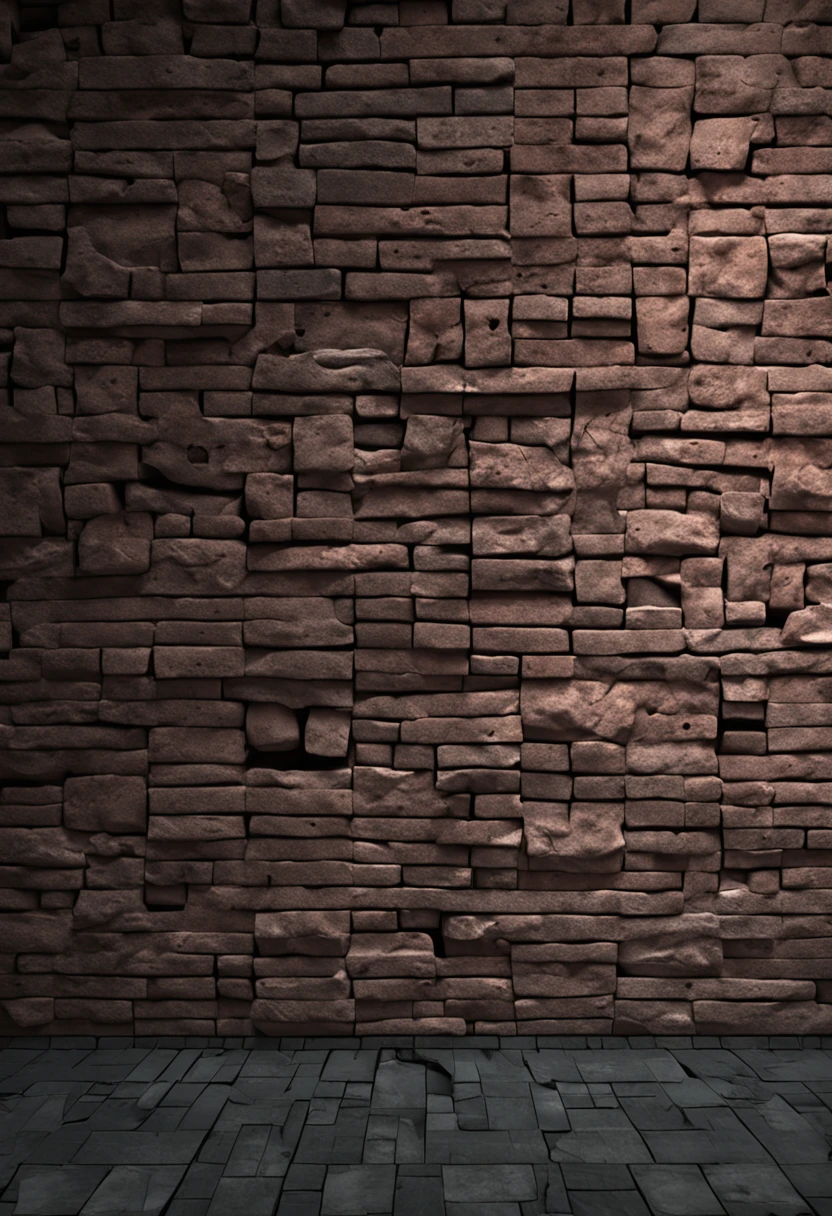 Broken dark brick closet texture