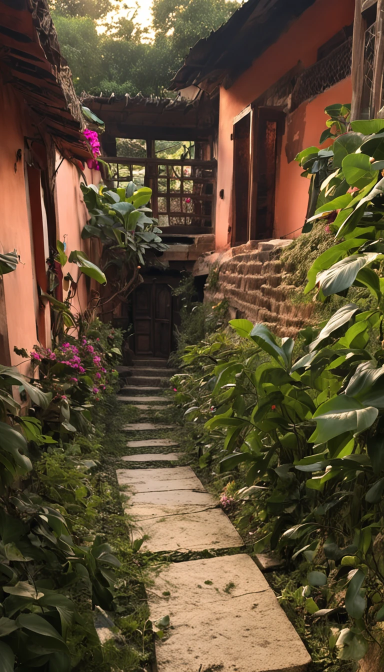 The once dilapidated rural mud houses are now renewed,It has been lovingly transformed into a pleasant private courtyard in the countryside。The courtyard is on the edge of the village,Surrounded by lush fields and green hills。First glance at the past,The courtyard is no longer a humble mud house,Rather, it is an amazing natural paradise。