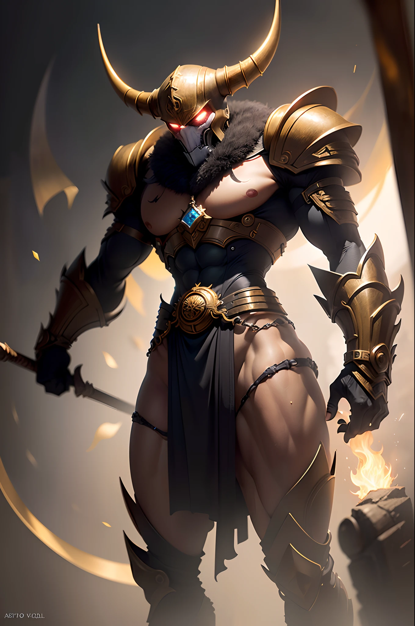 Ancient Q version villain
