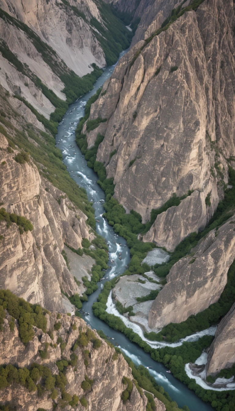A map of thousands of miles of rivers and mountains