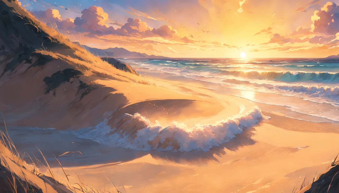 Golden yellow sand