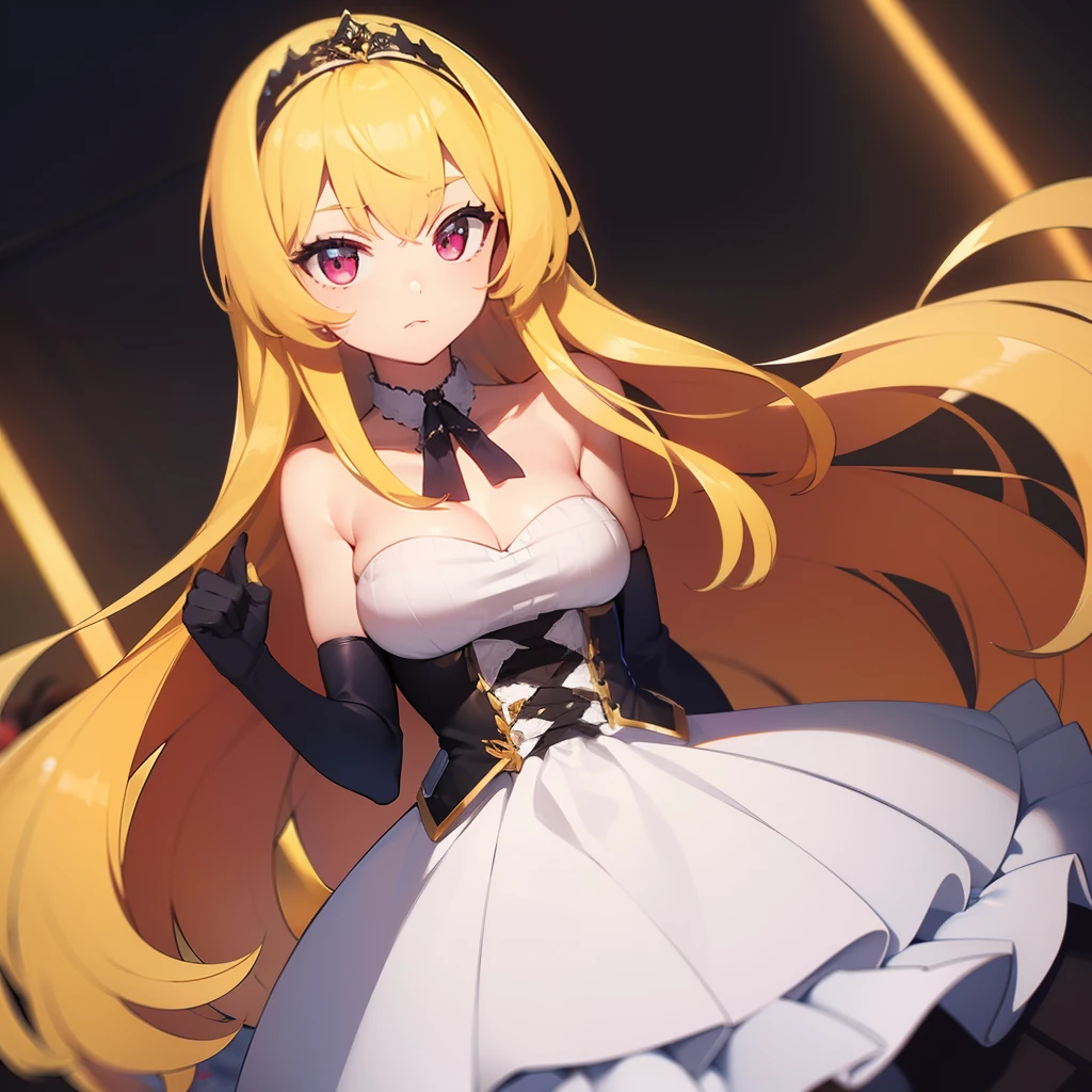 Melhor, master part, high resolution, melhor qualidade, Ultra HD |, Super Detalhe, Award-Limited, 16k, (parte superior do corpo), Beautiful girl, Hair, Cantos dos olhos suspensos, pele clara, (pequeno), (corpo magro), brincos de pino, (Neck Rings), (Short glove as half the palm of the hand)