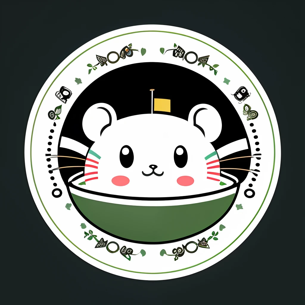 Mouse Cafe "DWJ", flags, vectorial, line art, designs, inspiration, straightened, 对称