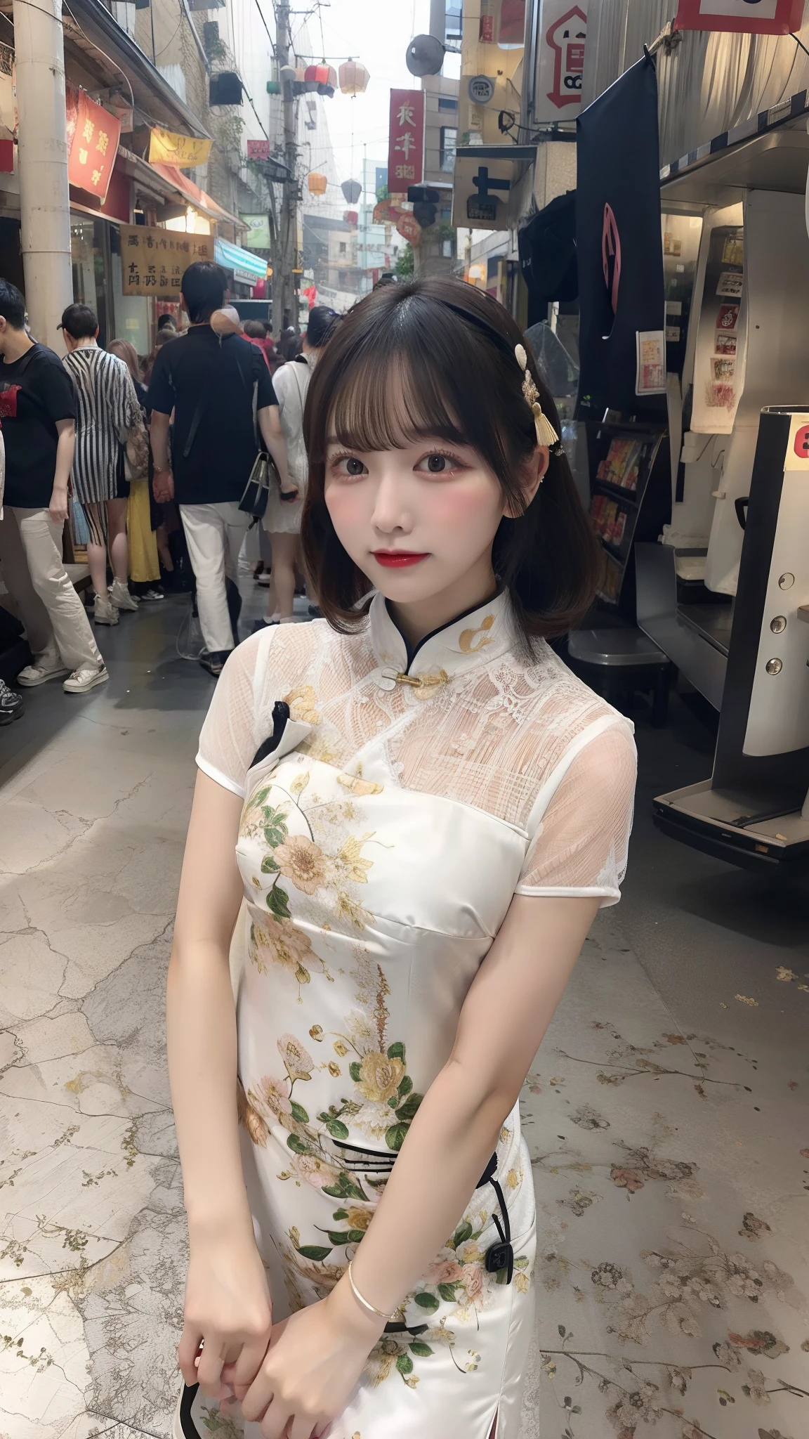 qipao dress、huge tit