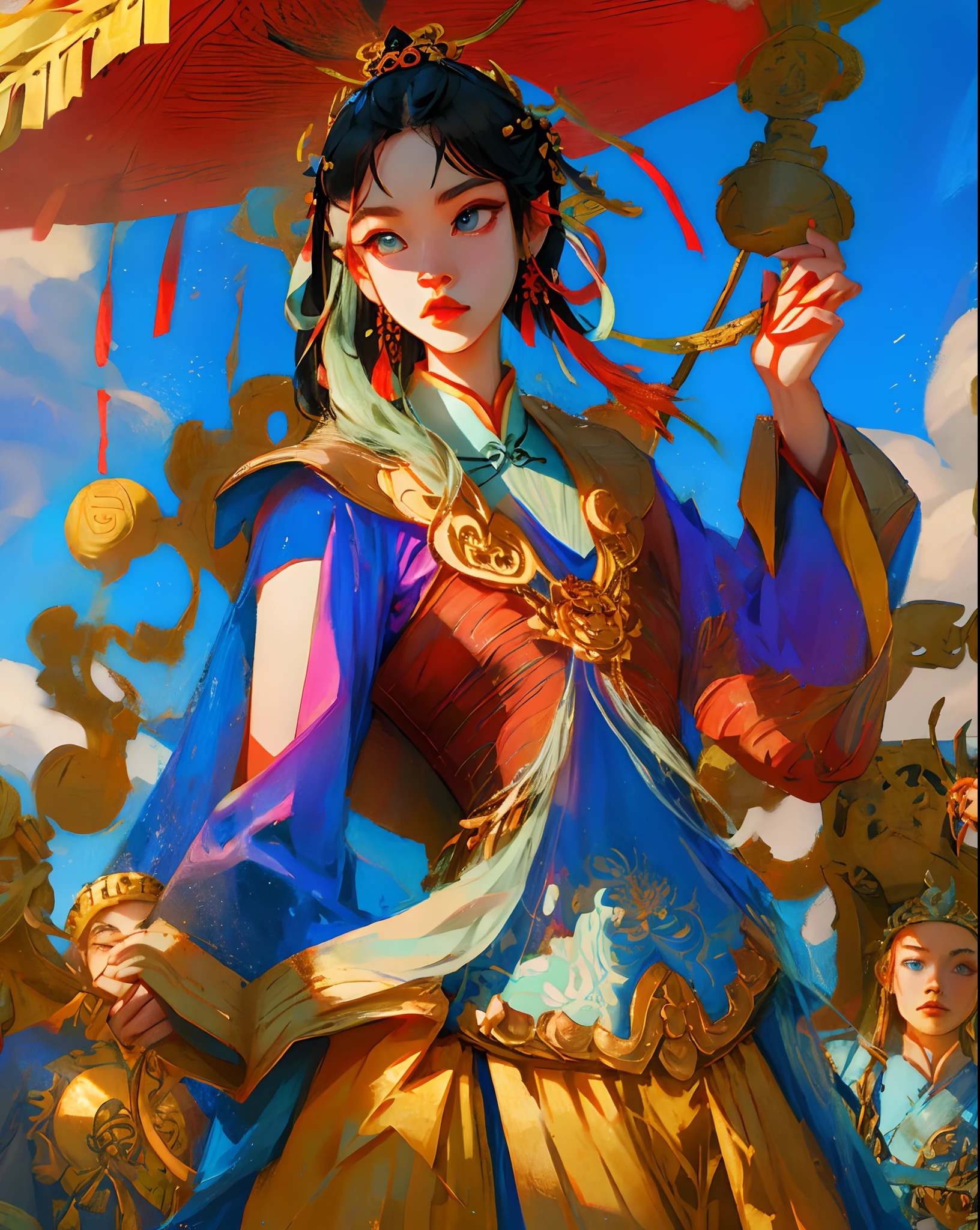 Sun God Xihe，goddes
