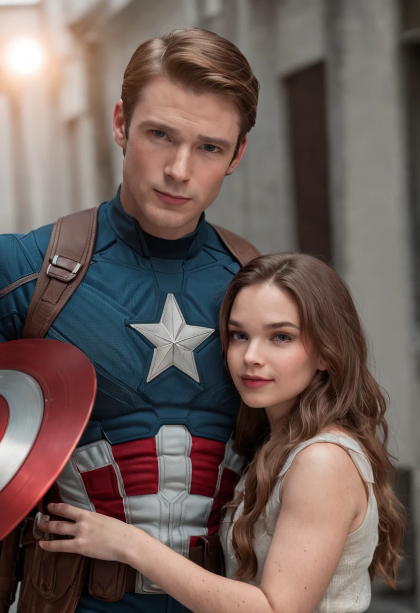 capitan america birthday, steve rogers, marvel superhero, Captain America celebrating his birthday with his family, rodeado de sus hijos y esposa