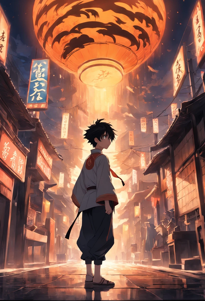 An 18-year-old boy，Handsome boy，Boy student，Boy student，Face the rising sun，suns，Chao yang，We can only see his back，Back shadow，Back shadow