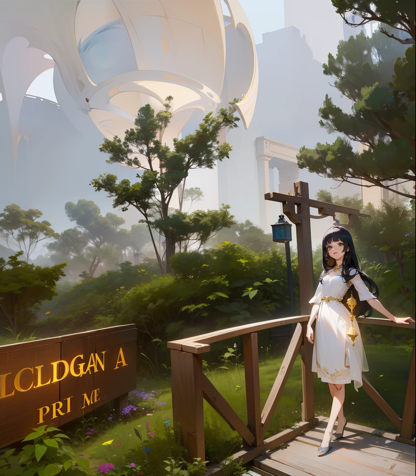 a silhouet of beautiful princess pryed in a big cage made of gold. (masterpiece), realistic, (portrait of a caucasian girl),very white skin, beautiful face, sunlight, cinematic light, bangs, a beautiful woman, beautiful eyes, black hair, long hair, perfect anatomy, very cute, princess eyes , (green eyes) , red lips, (frame the head), Centered image, stylized, bioluminescence, 8 life size,8k Resolution, wonder full, elegant, approaching perfection, dynamic, highly detailed, character sheet, concept art, smooth, facing directly at the viewer positioned so that their body is symmetrical and balanced, stunningly beautiful teenage girl, detailed hairstyle. whitie dress. No fringe