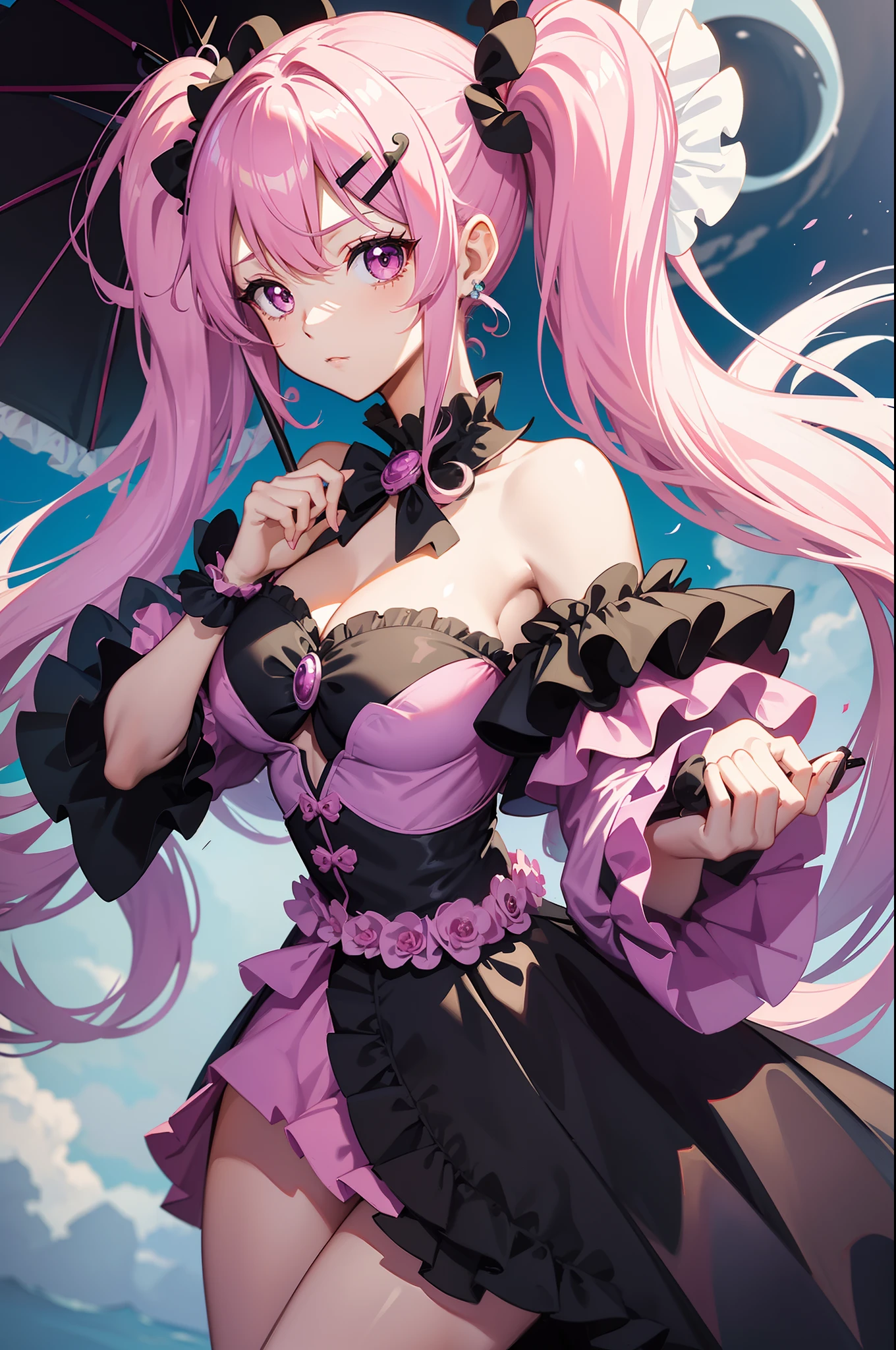Pink Hair、ピンク目girl、Small breasts、Hair Bun、girl、Small breasts、ta、Bright smile、Looks about 15 yan Musume、short、目のhighlight、Sexy thighs、Bunny Girl Costume、Black rabbit ears、casino、Super sexy bunny girl、Please show me your armpits、Your eyes are so beautiful、highlight