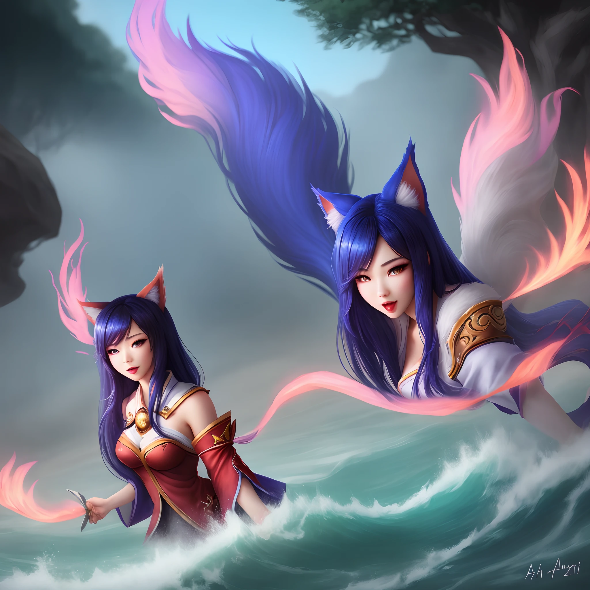 obra-prima, alta qualidade, high resolution, rosto detalhado, see-through, bikini, 1girl, ahri, ahri league of legends, seios enormes, praia, foco na bunda, blue bikíni, cabelo azul, looking behind, pose sexy, corpo exuberante, postura sedutora, pubic hair exposed, calcinha apertada, bunda grande, pata de camelo, coxas grossas, body full, realista, bumbum grande, red hat, plug in ass, , plug, butt plug, calcinha cinza, fim de tarde, starly sky, corpo suado, fundo preto