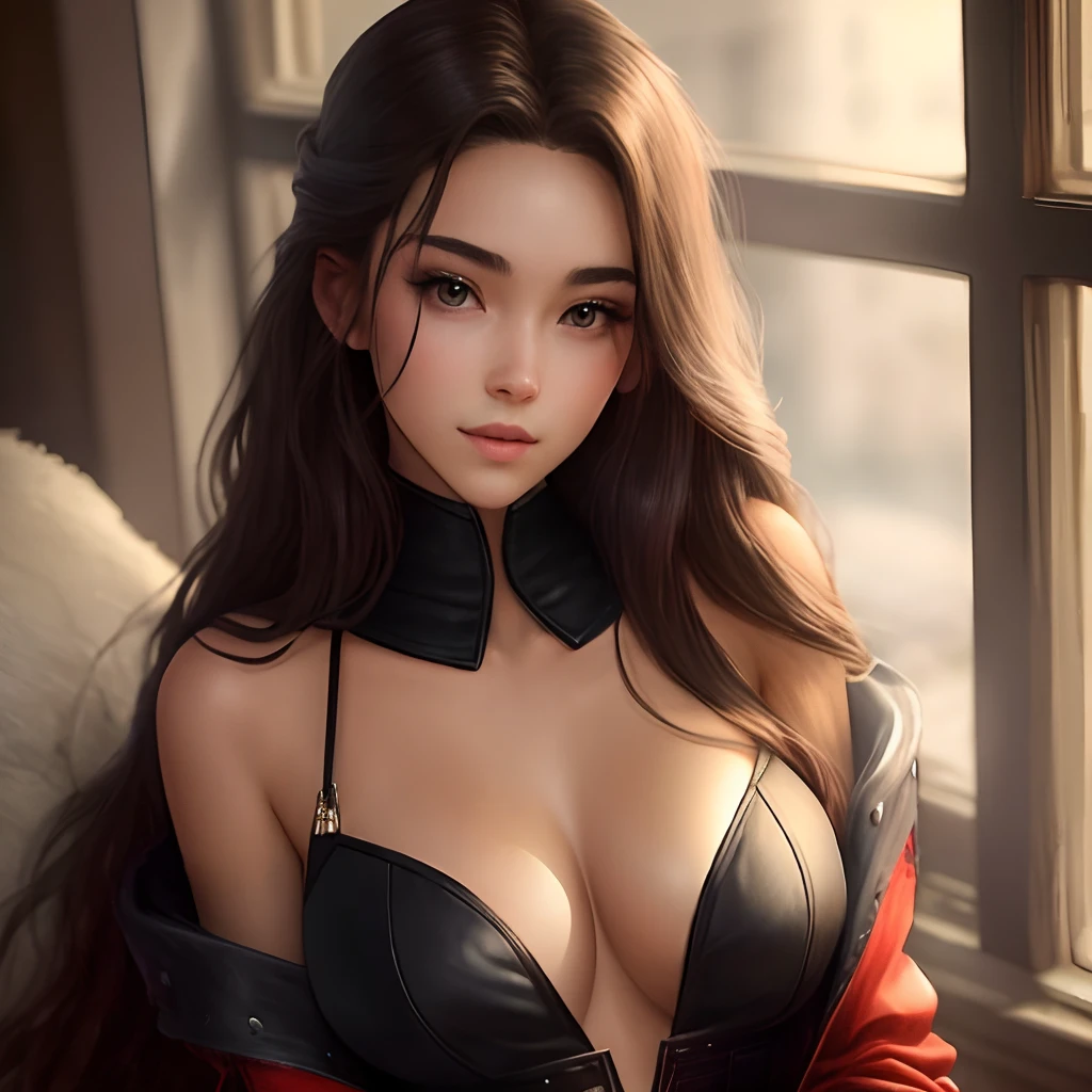 Sexy beauty with long hair