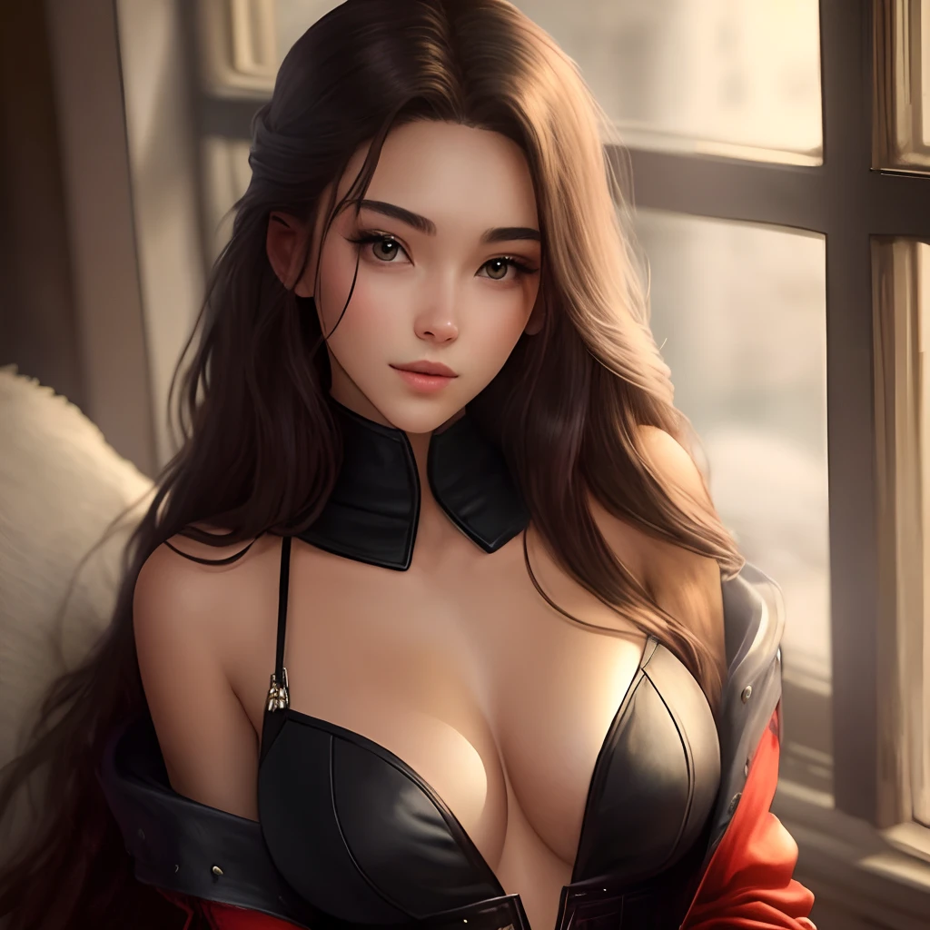 Sexy beauty with long hair