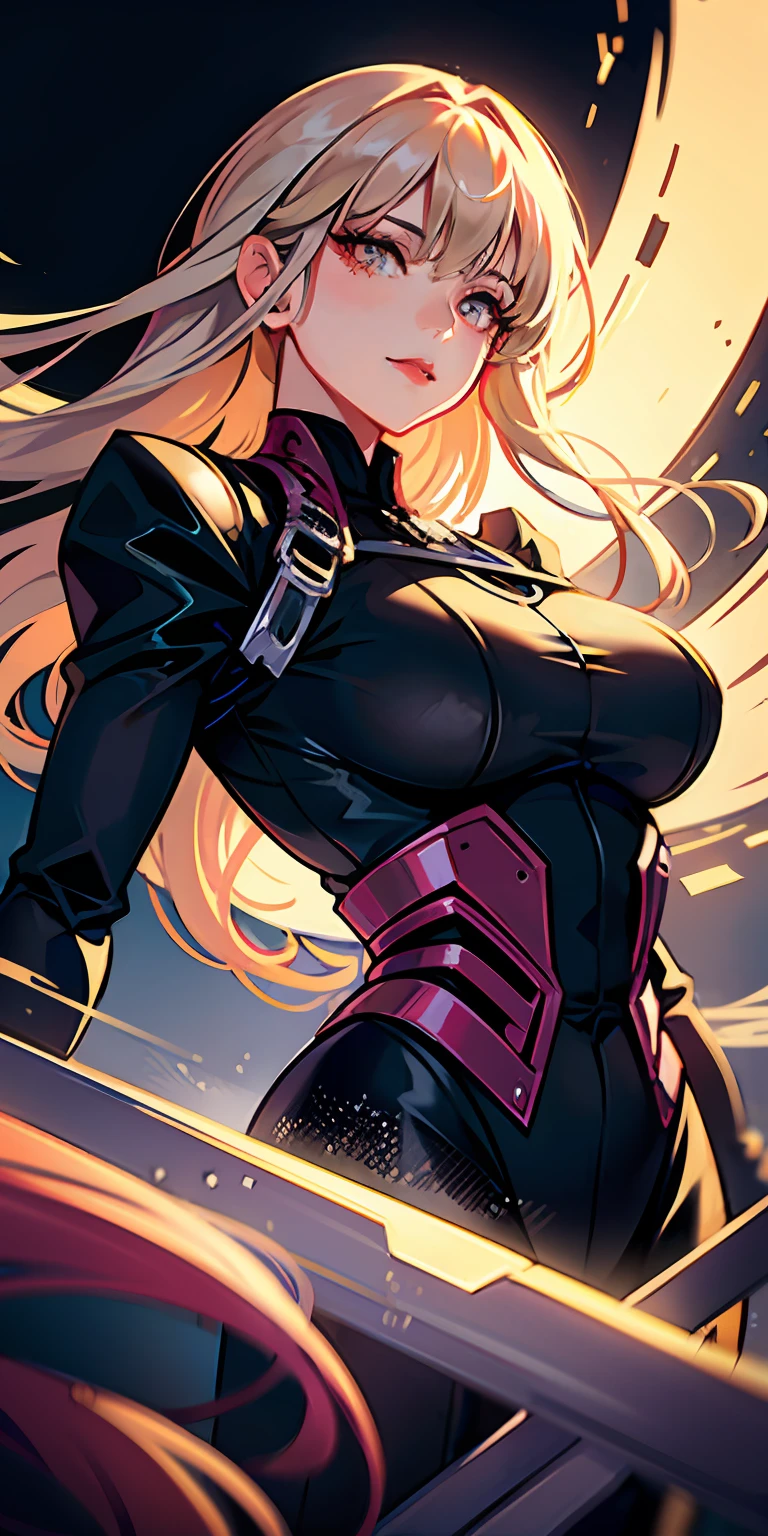 offcial art，ultra - detailed，Beauty and aesthetics，high high quality，big breasts beautiful，tmasterpiece，Best quality at best，floating hair，Abandoned labs，Dressed in mechs，dynamic viewing angle，