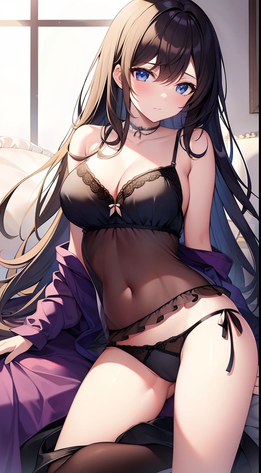 masterpiece, best quality, high resolution,
LateNightAlchemist, Reisalin's Pajamas, pantie, 1girl, breasts, solo,