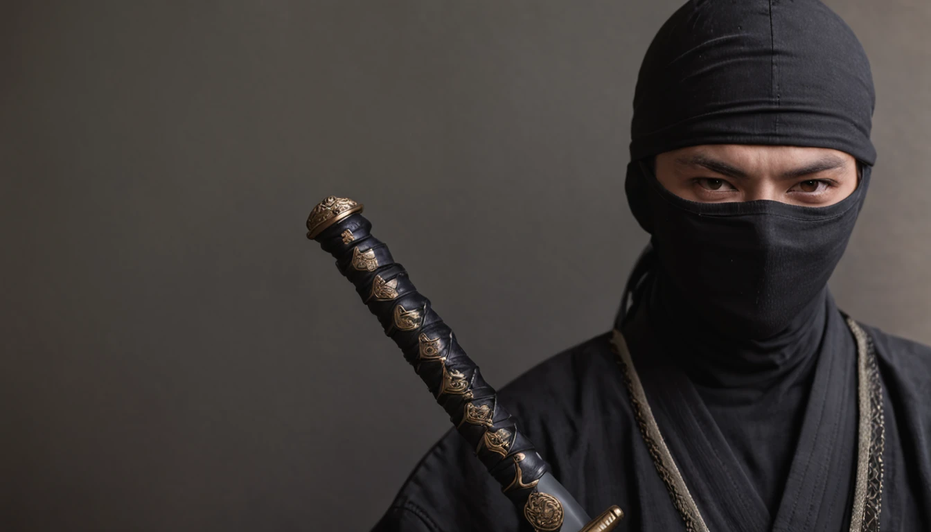 Romantic dark swordsmanship master ninja