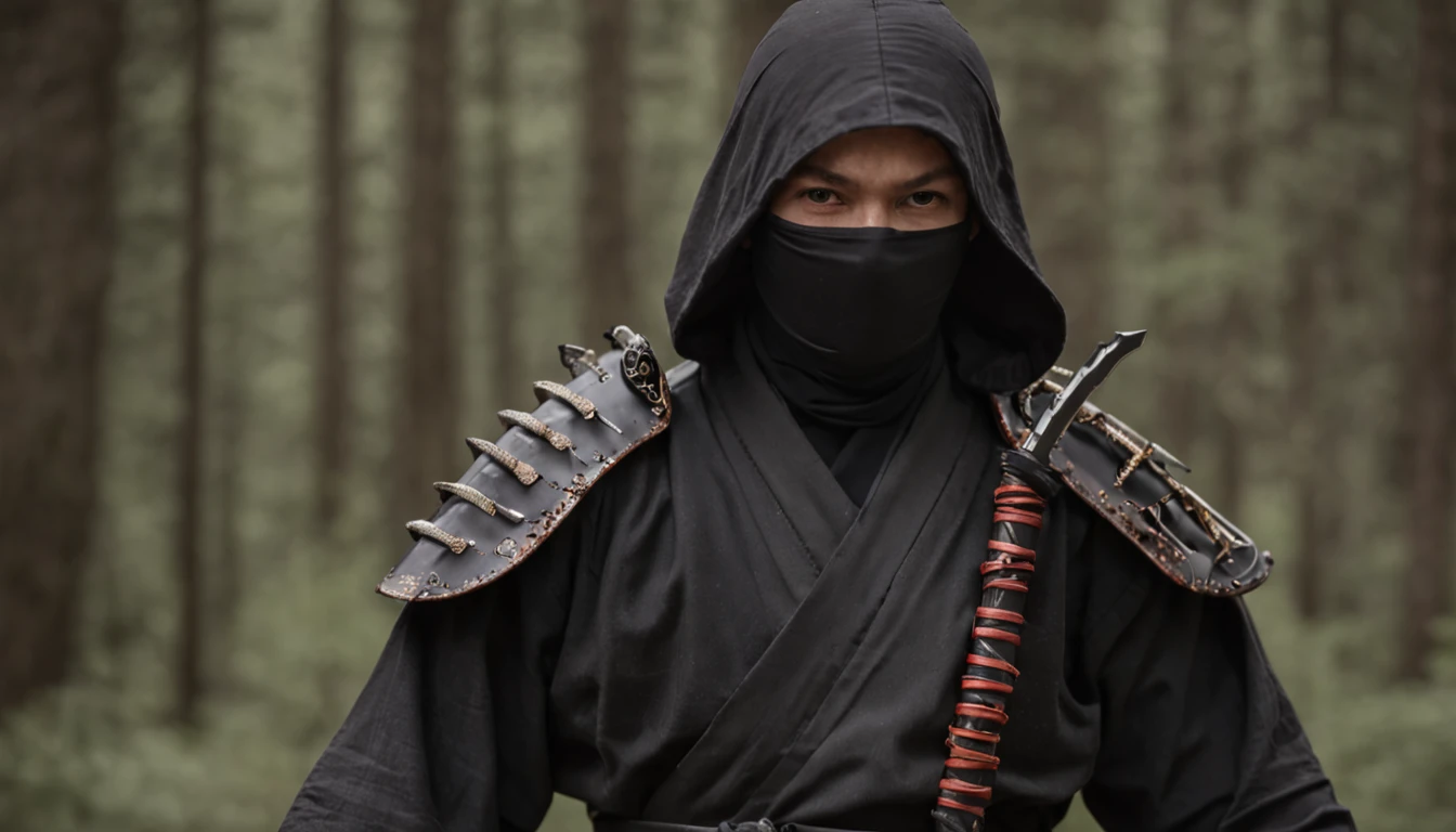 Romantic dark swordsmanship master ninja