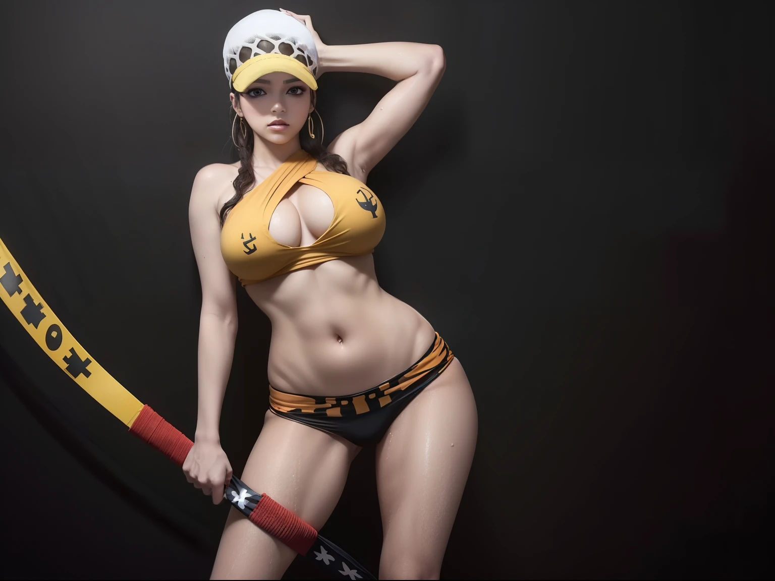 Foto,(((female trafalgar law))),de una sola pieza,Sensual,Pecho grande,  caderas perfectas tetas grandes, muslos grandes y torneados, lleva su ropa ajustada en el (((sobre un fondo vacia vacio))) ((empty dark background)),8k, hiperrealista, todo parece un renderizado de motor irreal ((Vista de cuerpo completo))cuerpo perfecto, pose caliente, Chica J-pop, Como estilo de renderizado de motor irreal, aesthetic, ((pose sexy)) Sorprendentemente hermoso momento sincero, full body vintage aesthetic, cuerpo completo,35mm film feel, 16k, lumen –ar 9:16 –v 5.1 –q 2 –c 6 –style raw Big tits, muslos torneados usa su ropa ajustadacuerpo perfecto, pose caliente, Chica ,sexy big breast hot tits ,en la playa ,Como estilo de renderizado de motor irreal, esthetic, Sorprendentemente hermoso momento sincero, full body vintage aesthetic, cuerpo completo,35mm film feel, 16k, lumen –ar 9:16 –v 5.1 –q 2 –c 6 –style raw
Big, muslos torneados usa su ropa ajustada