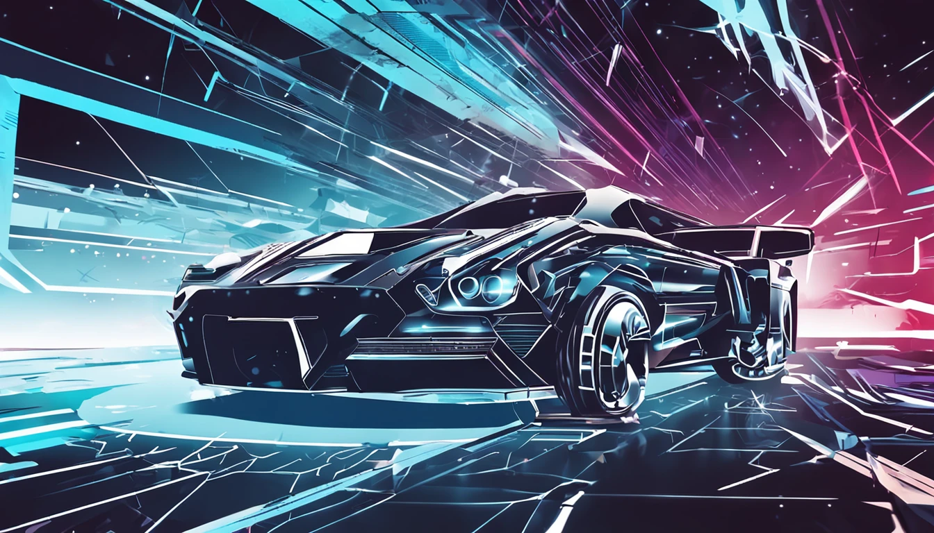 Design a background for a concert,It comes in blue and white,The base color is white,Elements include the starry sky,cyber punk style,Leave a large white space in the center of the image,Simple illustration