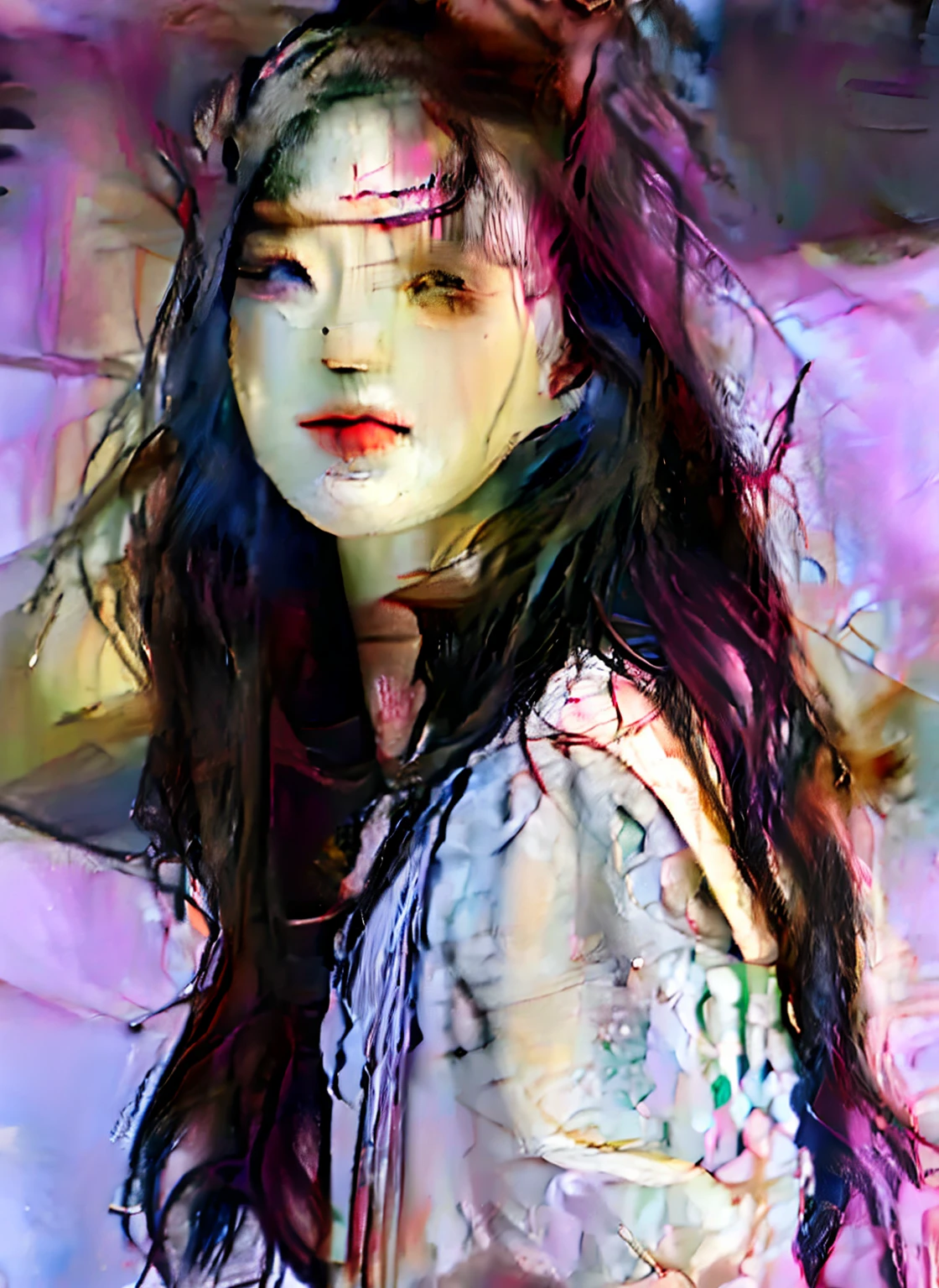 Close-up of a woman with long black hair and a blue shirt, bae suzy, beautiful Korean women, portrait jisoo blackpink, She has black hair，By bangs, Shin Jinying, cute korean actress, jisoo of blackpink, female actress from korea, jisoo from blackpink, lee ji eun, song hye - kyo, Lee Ji-eun