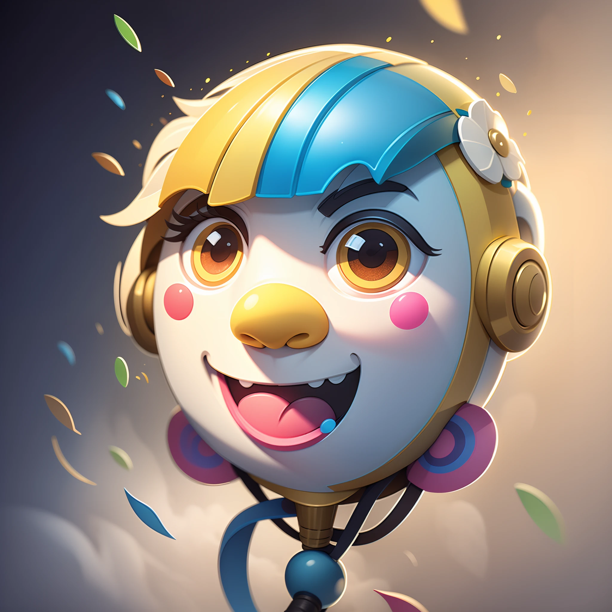 Be the change you want to see in the world, Colorful, Glowing, Happy face, Paint stripes, droplets, Glowing confetti