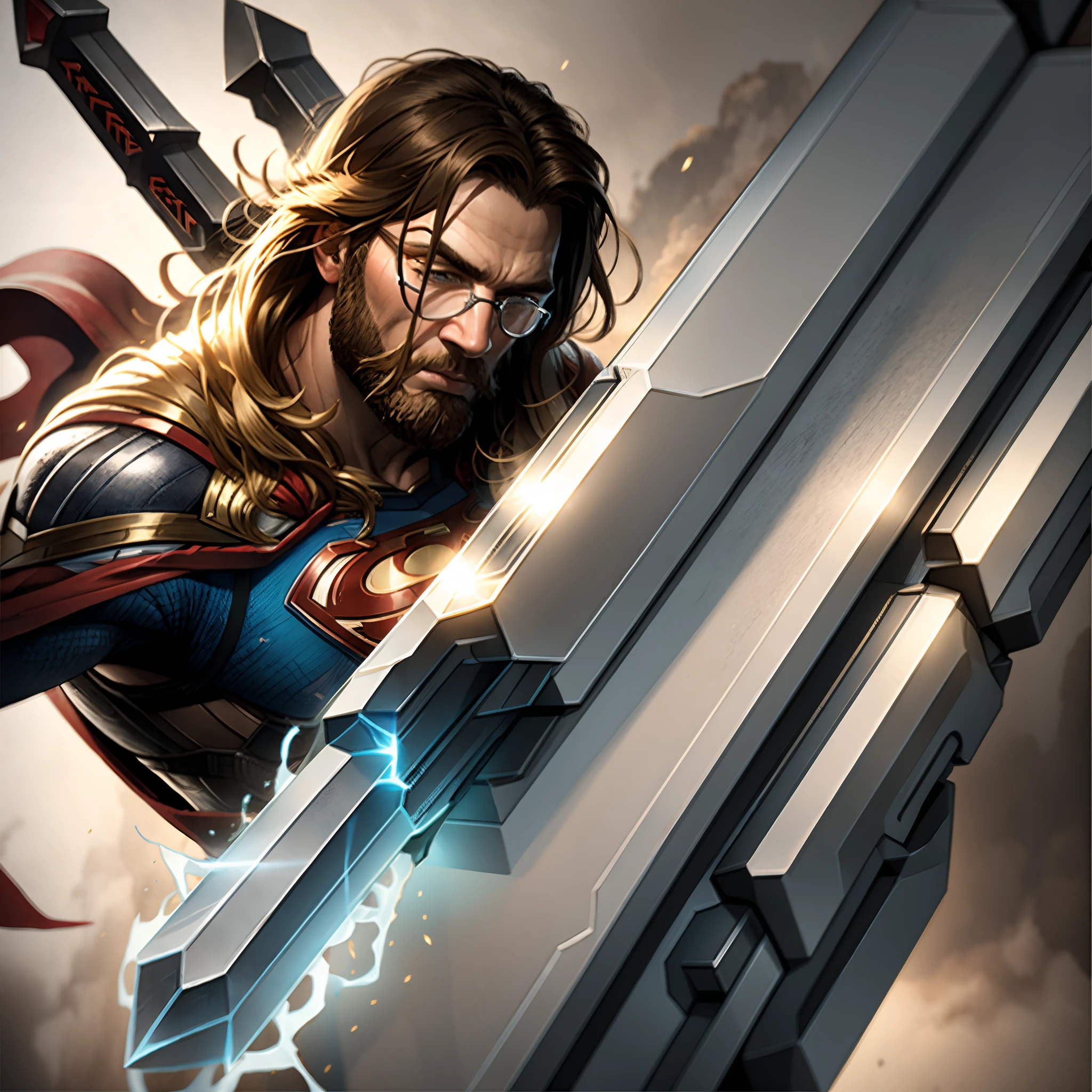 Superman and Thor and Hammer