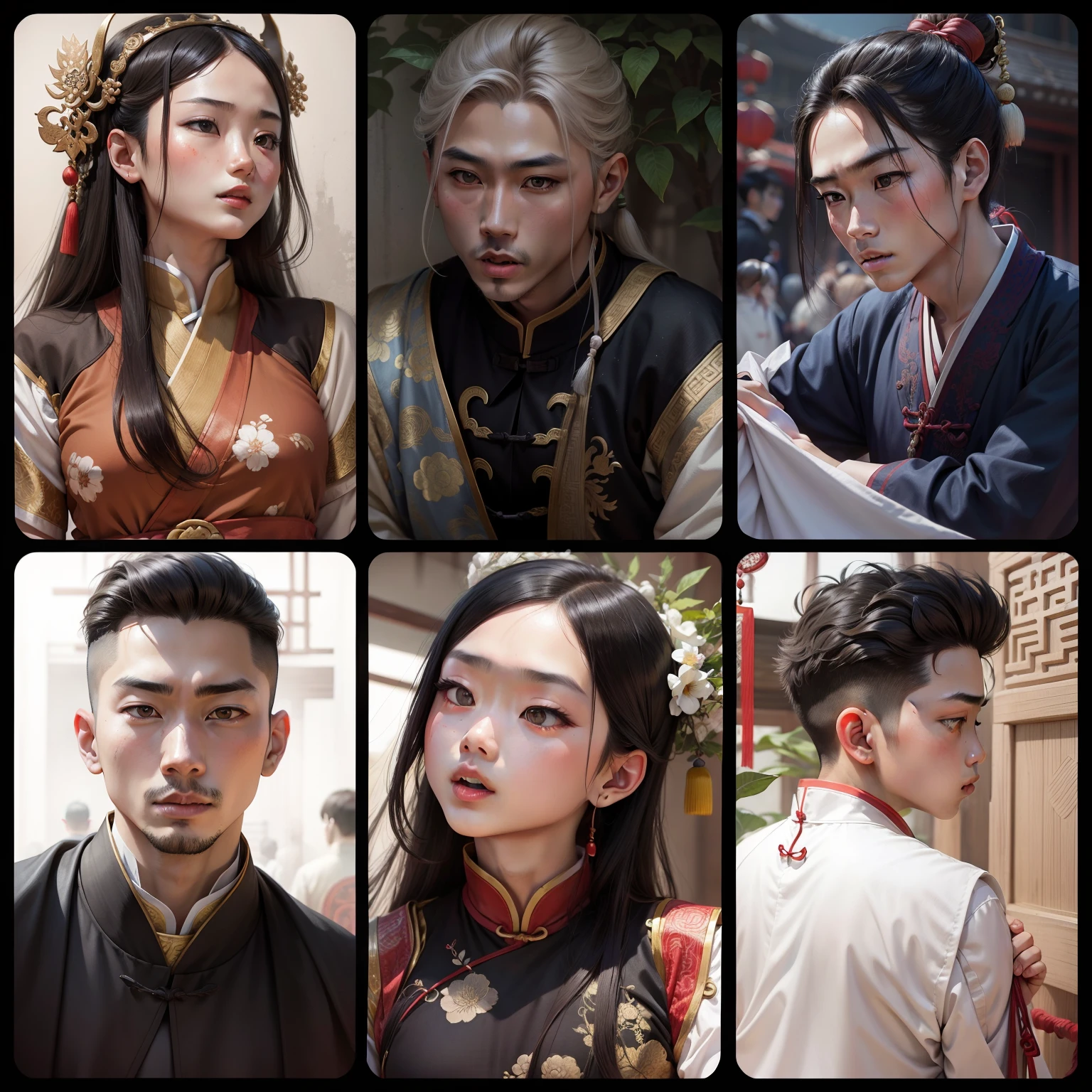 Ancient chinese clothing boys and girls