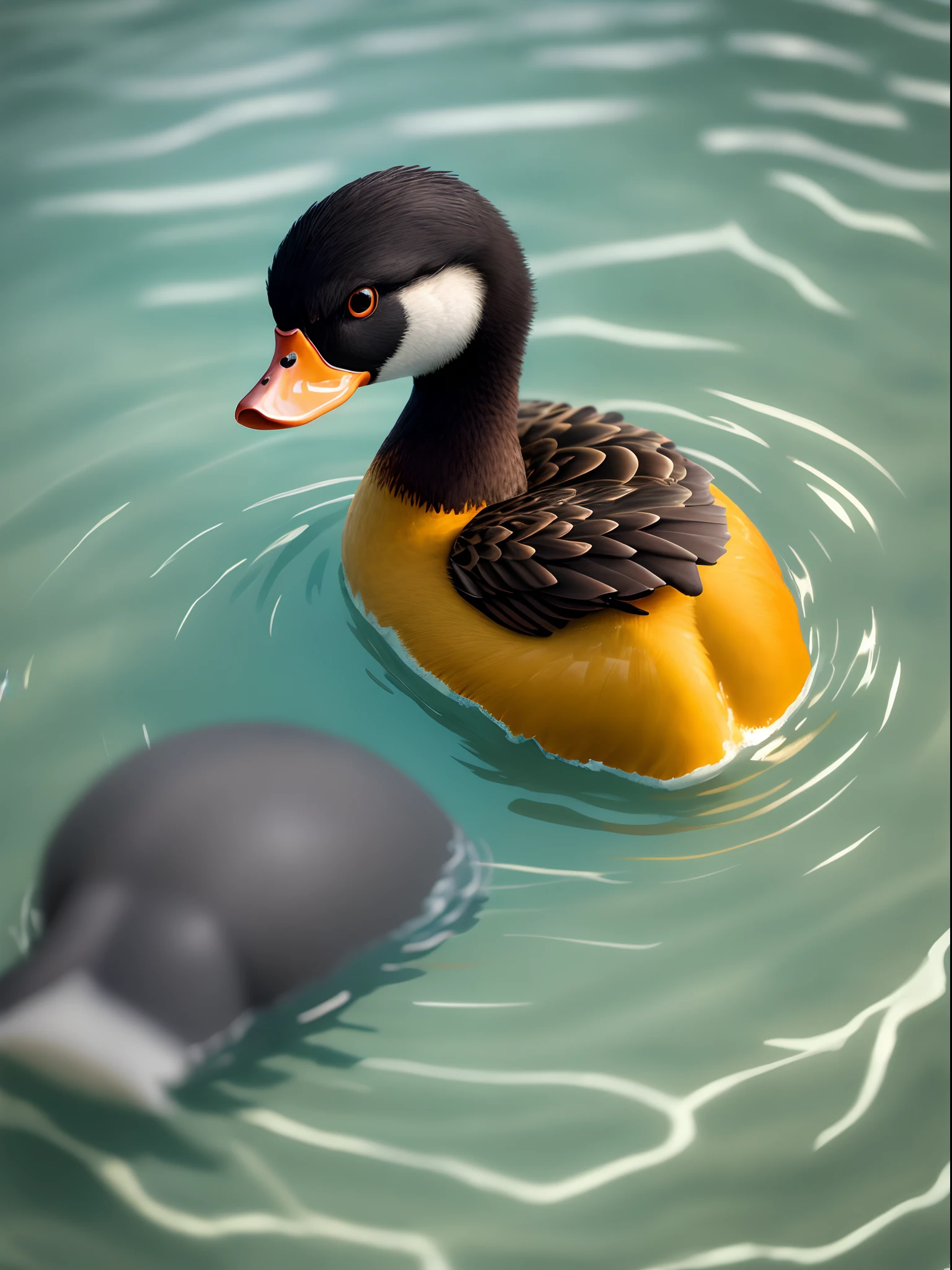 Duck swimming