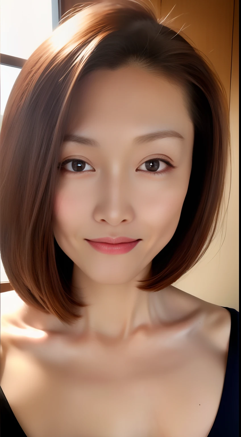 home tutor、Woman in suit、Shorthair、(Colossal tits:1.3)、(masterpiece、top-quality)、((40 year old woman:1.2))、Young adorable Japan face, dewy skin, Soft portrait shots,8K,、very extremely beautiful、no bra