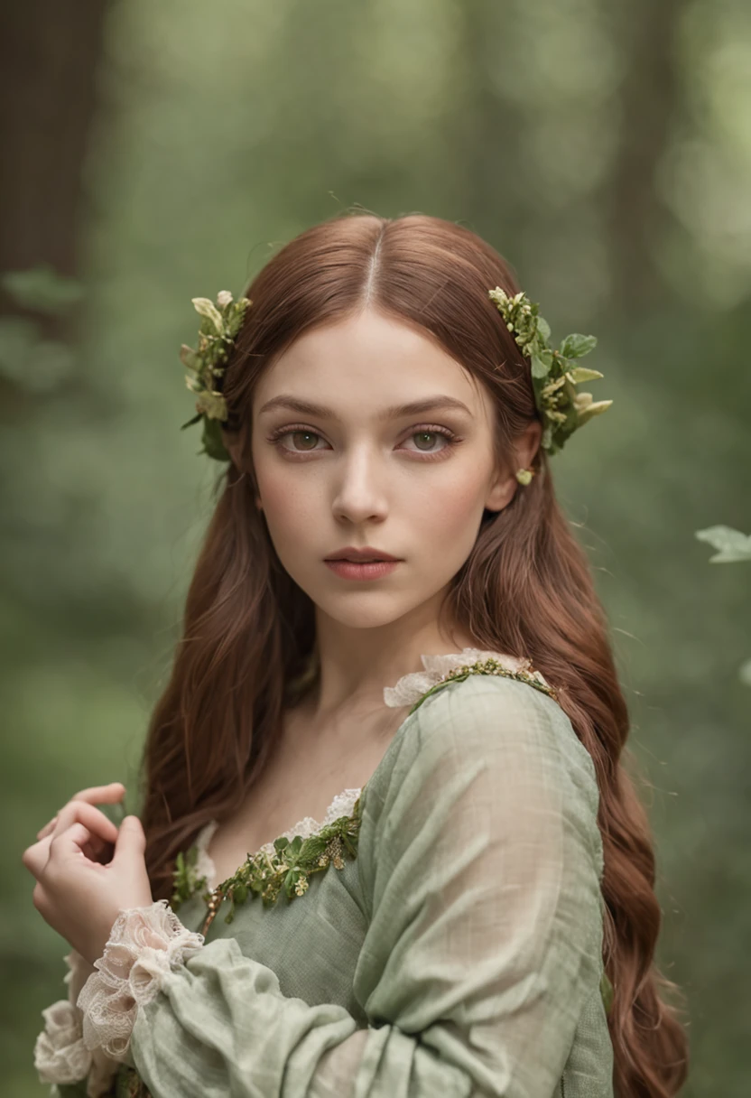 (nsfw:1.5), soft-lighting, (Realistic fantasy rendering in a forest), matte painting portrait photo, Realistic fantasy photography, (lust:9.0),