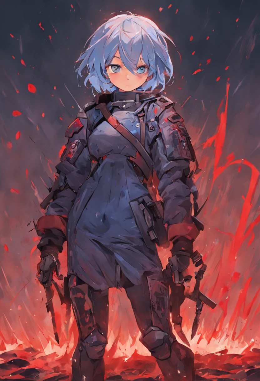 (Highest image quality),(tmasterpiece),(Beautiful CG),(((Detailed facial depiction)),(All teammates died,Only his own heroic and tenacious resistance remained)full bodyesbian, 8K,A masterpiece,illustratio,Messy hair, (Carefully portray the eyes),full bodyesbian(Carefully portray the body),raging fire,female pervert,swat,Thrown by gangsters in a wasteland,Hurt expression,Knee protectors,Blue hair,G-cover,Black combat uniform,Black combat pants,bulletproof vest,Tactical headsets,Tactical training boots,Blood-stained hair,Knee protectors,Bracers,Ankle pads,elbow pads,Blood at the corners of the mouth,The right shoe is frayed,The socks are also broken,The foot is bruised,The legs were covered with bloody bandages,He was slashed 14 times in his left leg,Shot in the right leg,Fractures of both legs,Torn ligament in the left shoulder,Inserted into the back with a knife,Shot 8 times in the back(Preserve the wound with the machete)(Blood is rendered on a large area of the wound)Look straight into the camera,Covered in blood!!!bloods!bloods!bloods!bloods!gallant,Stabbed through the stomach by 4 bayonets and pushed back,Also fired 9 shots in a row in the stomach, (Save all wounds,Broken,Stained with blood)Battle damage,Defeat,Gun in hand,The beaten head broke the blood flow,The whole body was covered with blood marks drawn by the whip!bloods!bloods!bloods!bloods!Covered in blood!Covered in blood!Covered in blood!snowfield,Fresh all over the place