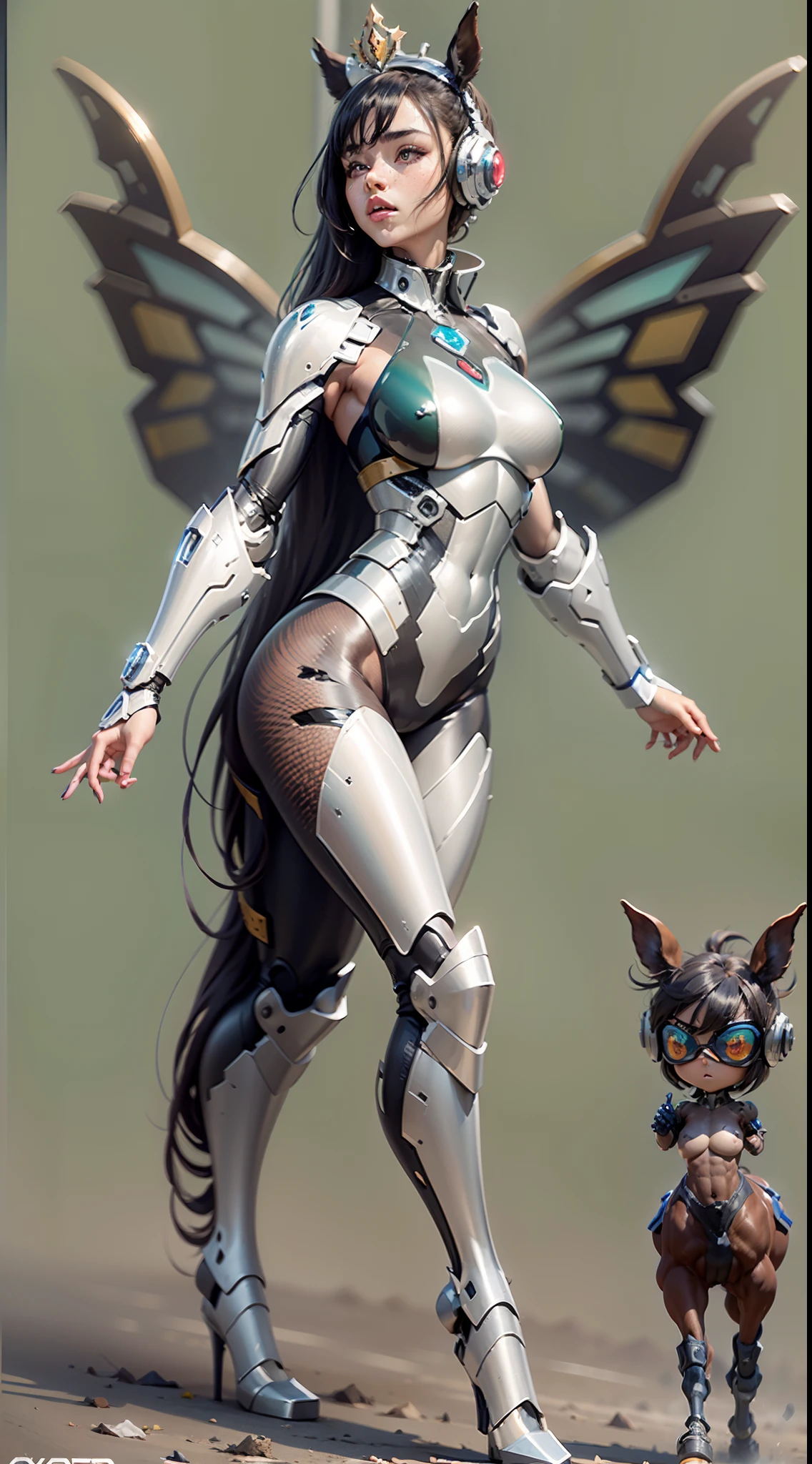 white tiger beautiful woman (skin texture), blue eyes, futuristic, white background, white predominant color, body regions with tech mechanics, blue accents, highly detailed body, intricately detailed, fine detail, hyperdetailed, ray tracing, subsurface scattering, lighting soft diffused, shallow depth of field, by Oliver Wetter, Intricate, high detail, sharp focus, full body + ultra, realistic, detailed face, ultra realistic details, cinematic style Clear Light + full body, 8k, rendering, ultra detailed, light side, sunlight beauty, clear light