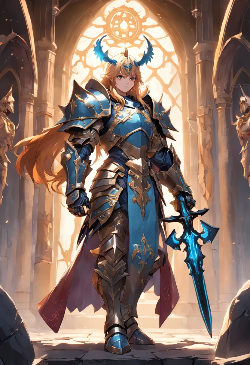 Game character design,holy paladin,Quaint and heavy armor wraps the entire body,shelmet,Holding a stout and ornate scepter,heavy boots,Different angles,(full bodyesbian:1.4),solid color backdrop,clean backdrop,depth of fields,high light,Real light,Ray traching,oc rendered,Hyper-realistic,best qualtiy,8K,Works of masters,super-fine,Detailed pubic hair,Correct anatomy,