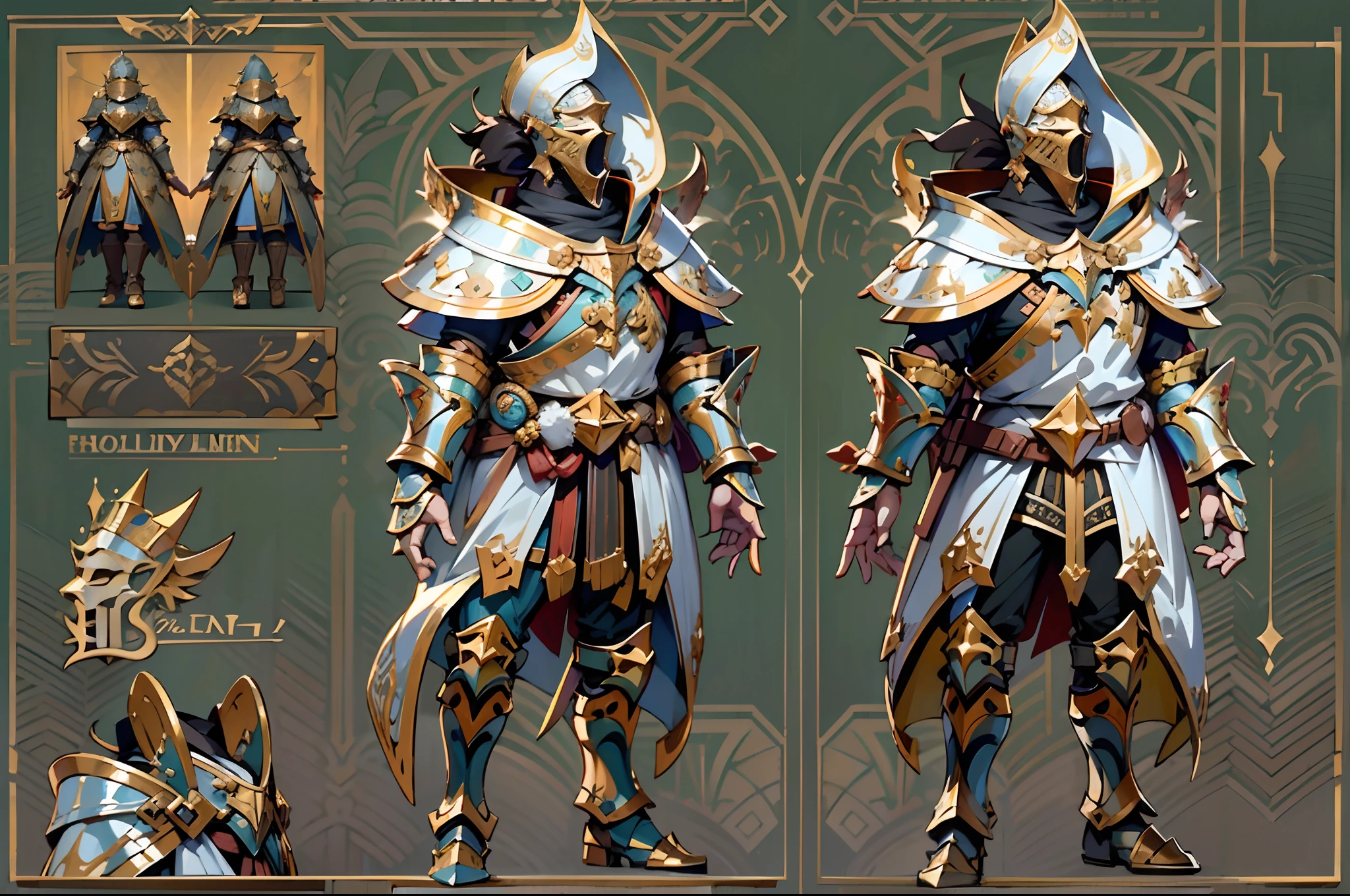 Game character design,holy paladin,Quaint and heavy armor wraps the entire body,shelmet,Holding a stout and ornate scepter,heavy boots,(Full-body side:1.4),Lateral face,solid color backdrop,clean backdrop,depth of fields,high light,Real light,Ray traching,oc rendered,Hyper-realistic,best qualtiy,8K,Works of masters,super-fine,Detailed pubic hair,Correct anatomy,Bokeh,Facial features are carefully depicted