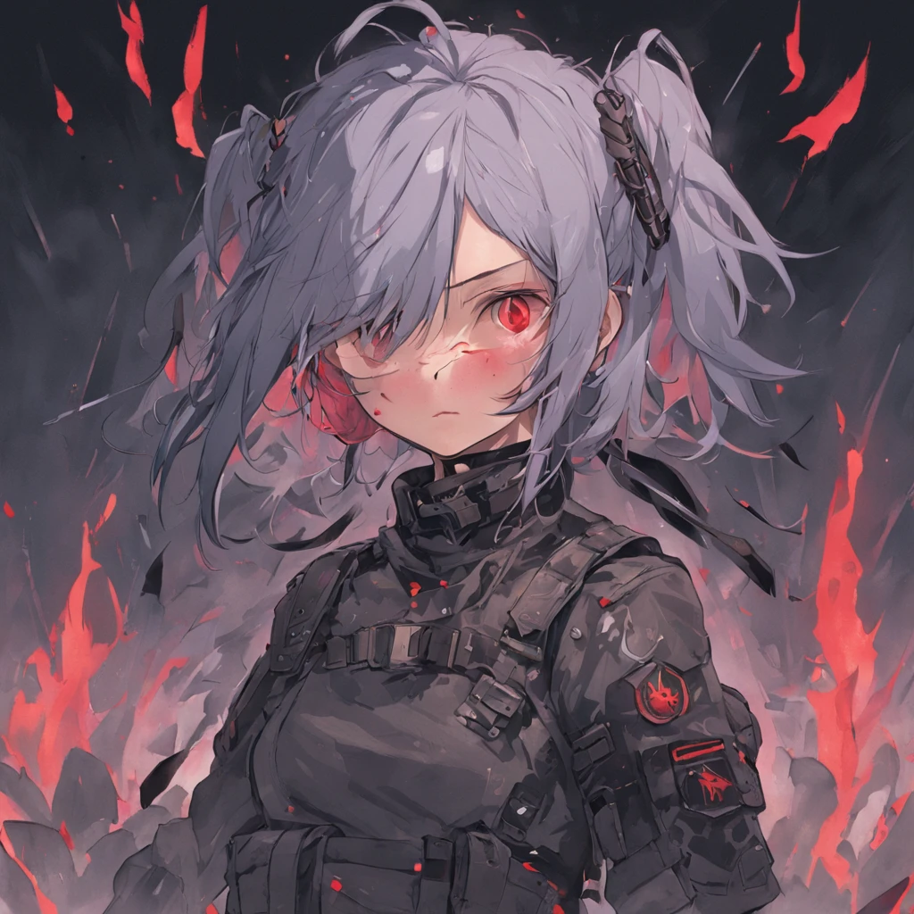 (Highest image quality),(tmasterpiece),(Beautiful CG),(((Detailed facial depiction)),(All teammates died,Only his own heroic and tenacious resistance remained)full bodyesbian, 8K,A masterpiece,illustratio,Messy hair, (Carefully portray the eyes),full bodyesbian(Carefully depict the body),raging fire,Female pervert,swat,Thrown by the enemy on the wasteland,Hurt expression,Knee protectors,Blue hair,G-cover,Black combat uniform,Black combat pants,bulletproof vest,Tactical headsets,Tactical training boots,Blood-stained hair,Knee protectors,Bracers,Ankle pads,elbow pads,Blood at the corners of the mouth,Wear of the right shoe,The socks are also broken,There are bruises on the feet,The legs were covered with bloody bandages,His left leg was cut 14 times,Shot in the right leg,Fractures of both legs,Torn ligament in the left shoulder,Insert a knife into the back,Shot 8 times in the back(Save the wound with a machete)(The wound bleeds extensively)Look straight into the camera,Covered in blood!!!bloods!bloods!bloods!bloods!gallant,Pierced in the abdomen by 4 bayonets and pushed back,Also fired 9 shots in the stomach in a row, (Save all wounds,Broken,Stained with blood,A bloody bandage was tied to the wound)Battle damage,Defeat,Gun in hand,The hit on the head disrupted the blood flow,His whole body was covered with blood from the whip!bloods!bloods!bloods!bloods!Covered in blood!Covered in blood!Covered in blood!Sit in the snow,Back against the wall,Blood all over the ground
