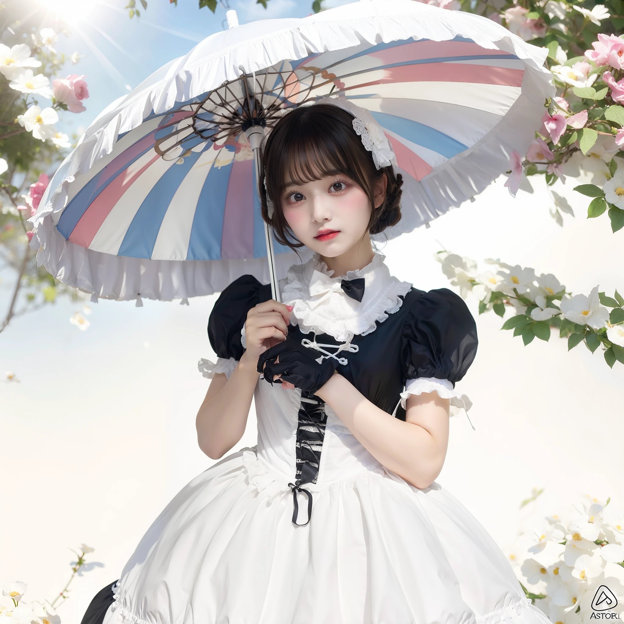 lolita fashion、Girl with a parasol