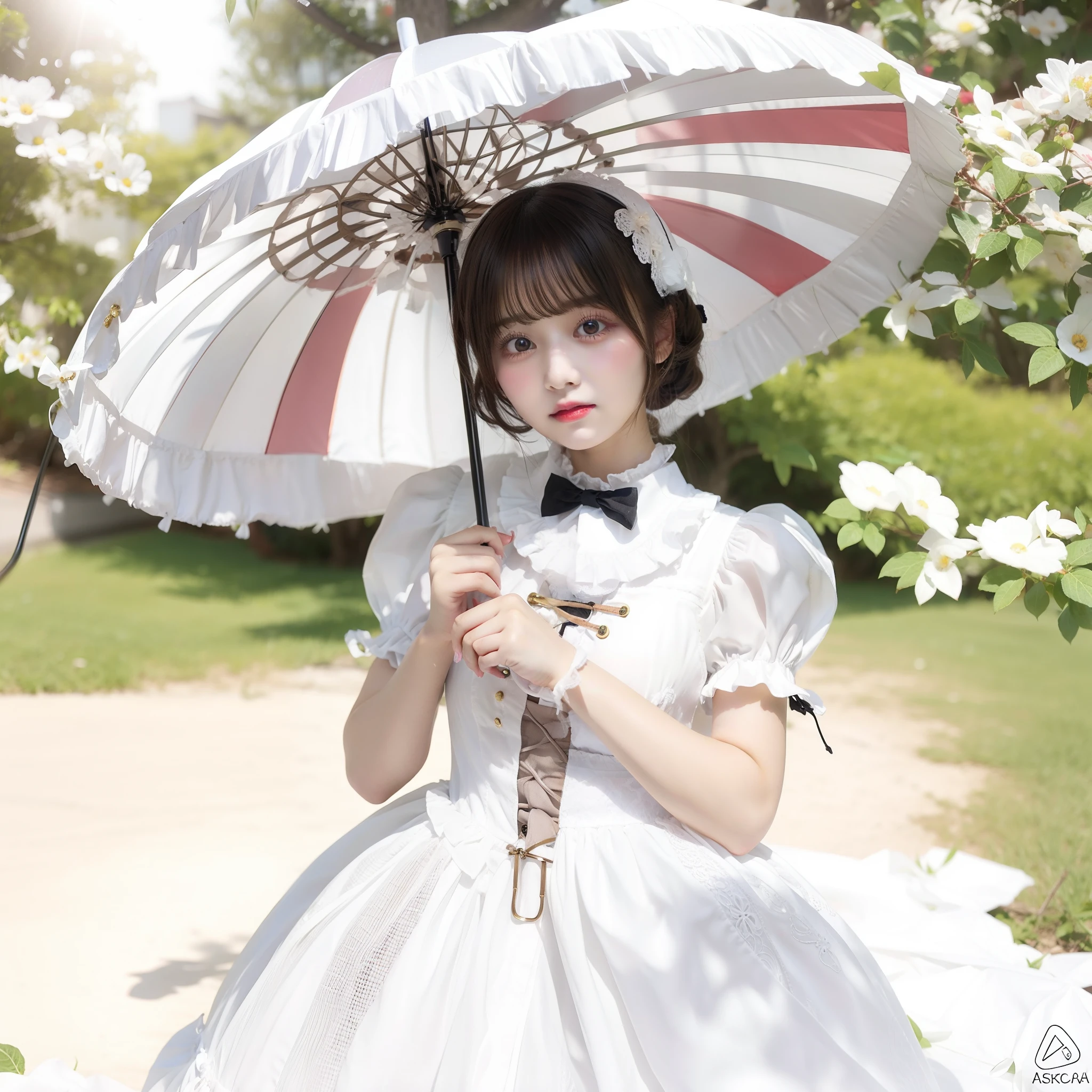 lolita fashion、Girl with a parasol