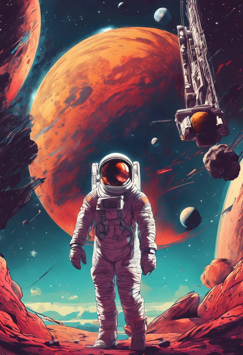 Image of an astronaut in space