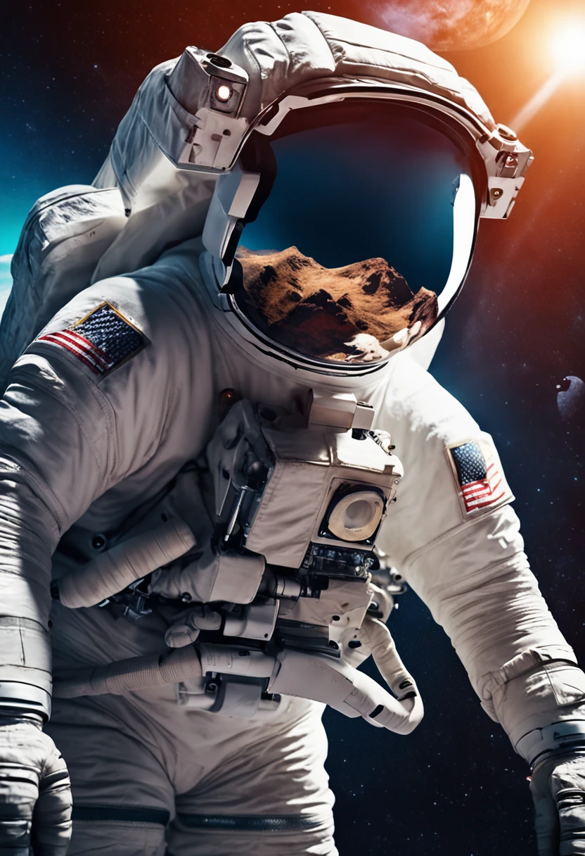 Image of an astronaut in space