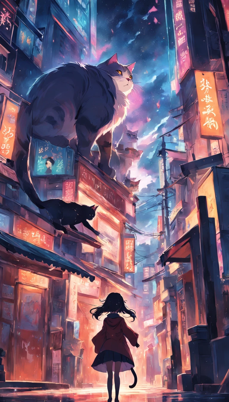 cat and person
