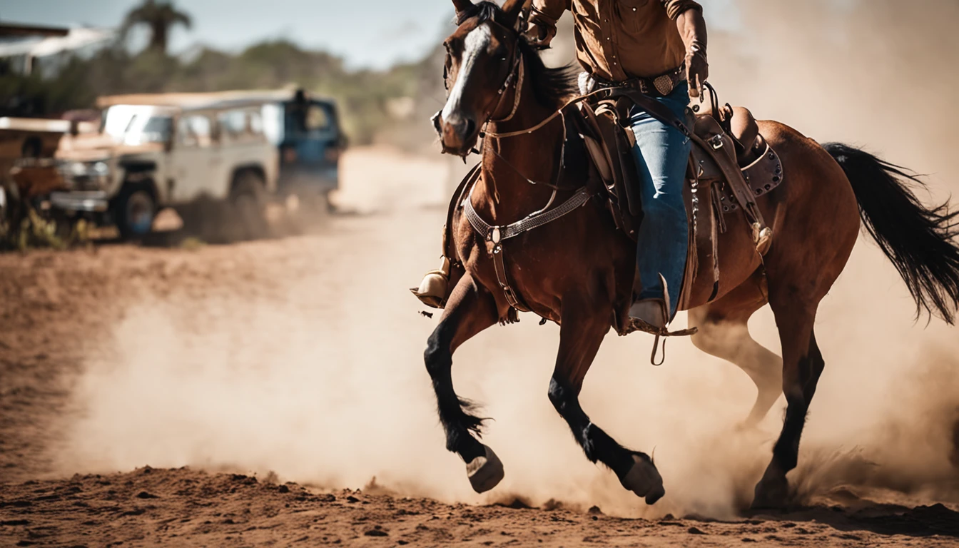 FOTO BEM DETALHADA,there is a man, COM UM VIOLAO NAS COSTAS, montado em um cavalo em frente a uma lua cheia, Andar a cavalo na lua, vaqueiro, Cowboy na Faixa, Back photo of a cowboy, No Velho Oeste, O Cowboy no Estranho Oeste, Velho Oeste, Lone guard, sonho de vaqueiro, quadrinhos ocidentais inspirados, lonely rider, Directed by: Cindy Wright, space western, Fotografia Moonwalker