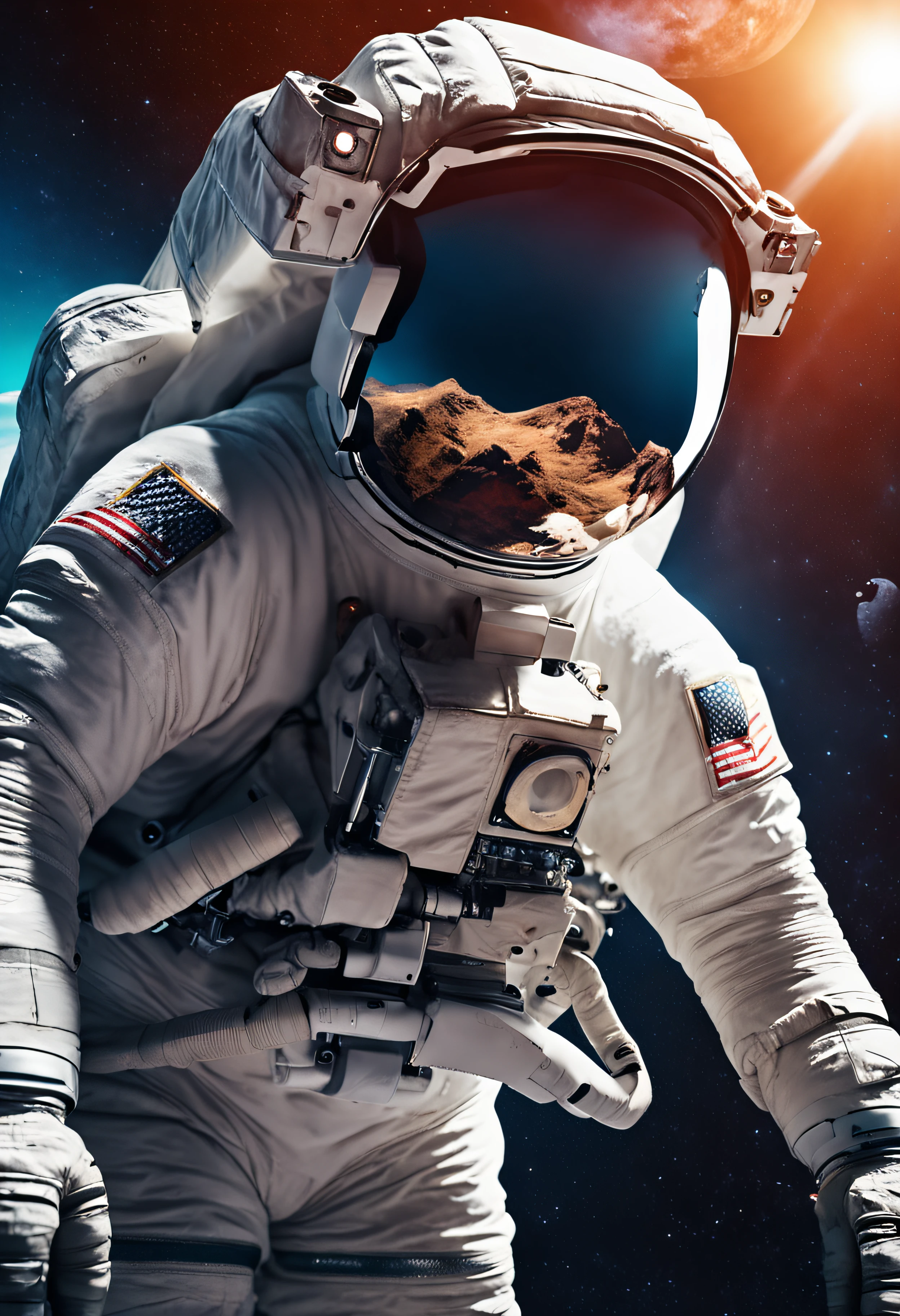 Image of an astronaut in space