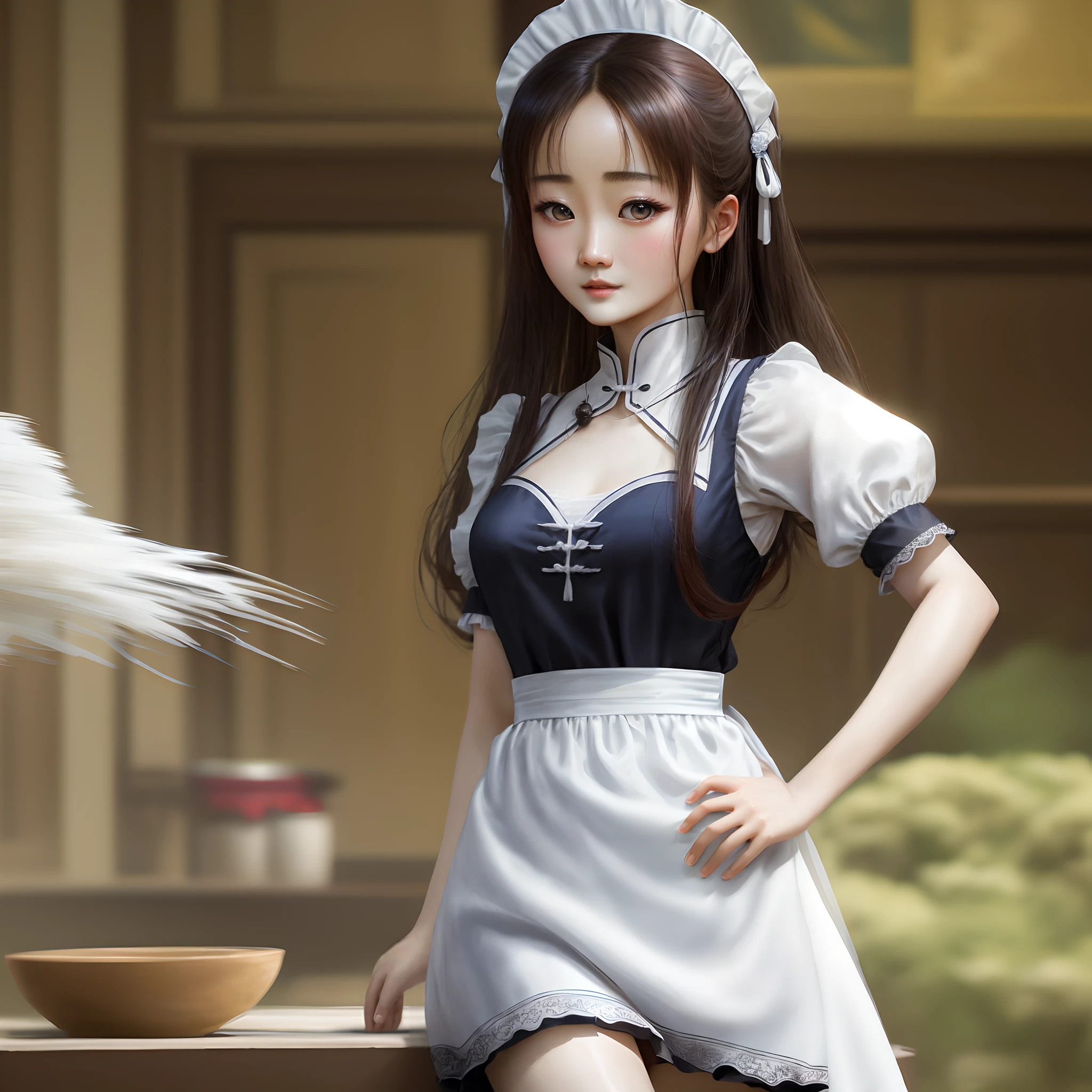 Zhao Liying White silk maid