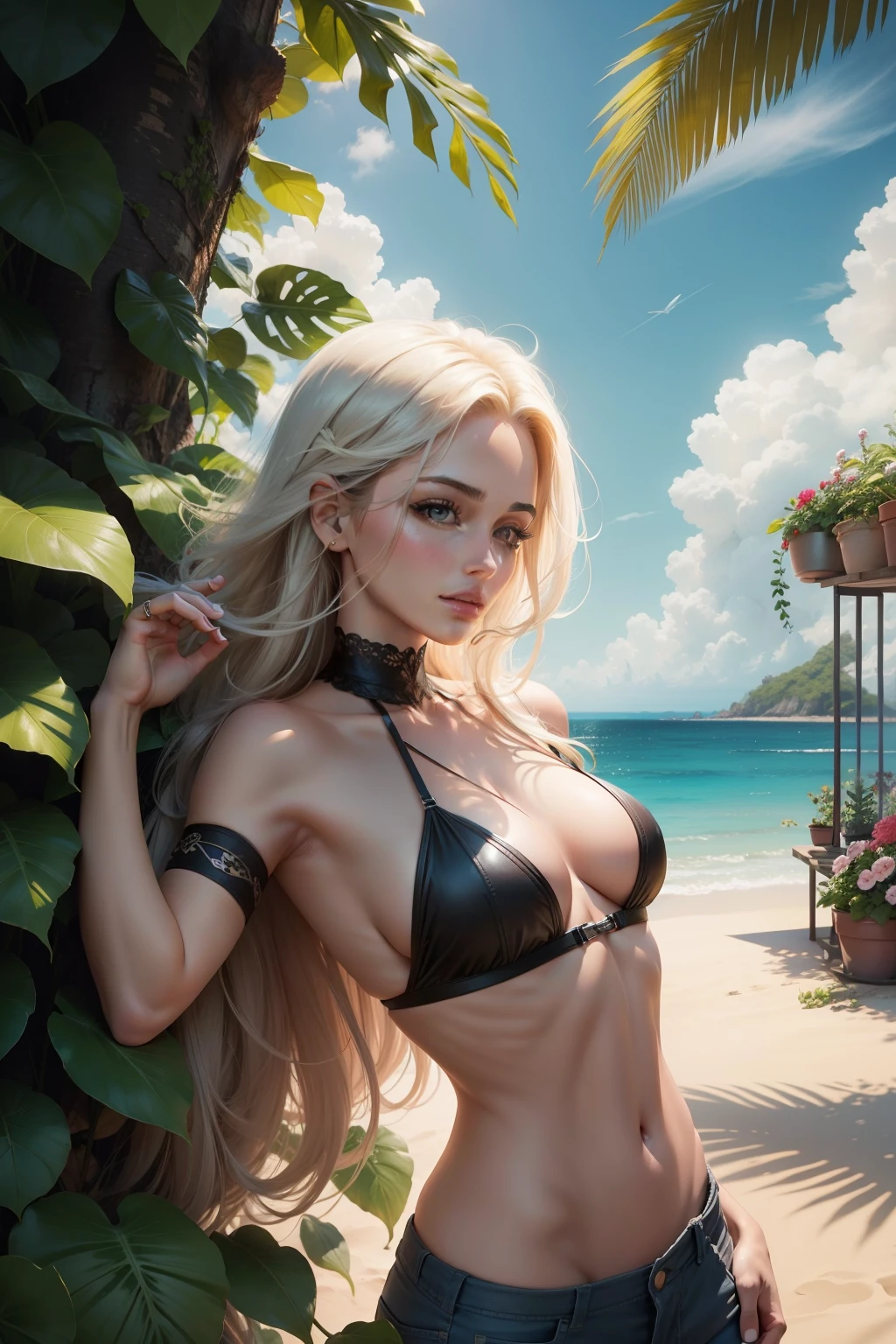 Paradise, 8k, high quality, men and women, beautiful plants,
beautiful sky, beautiful women, beautiful men