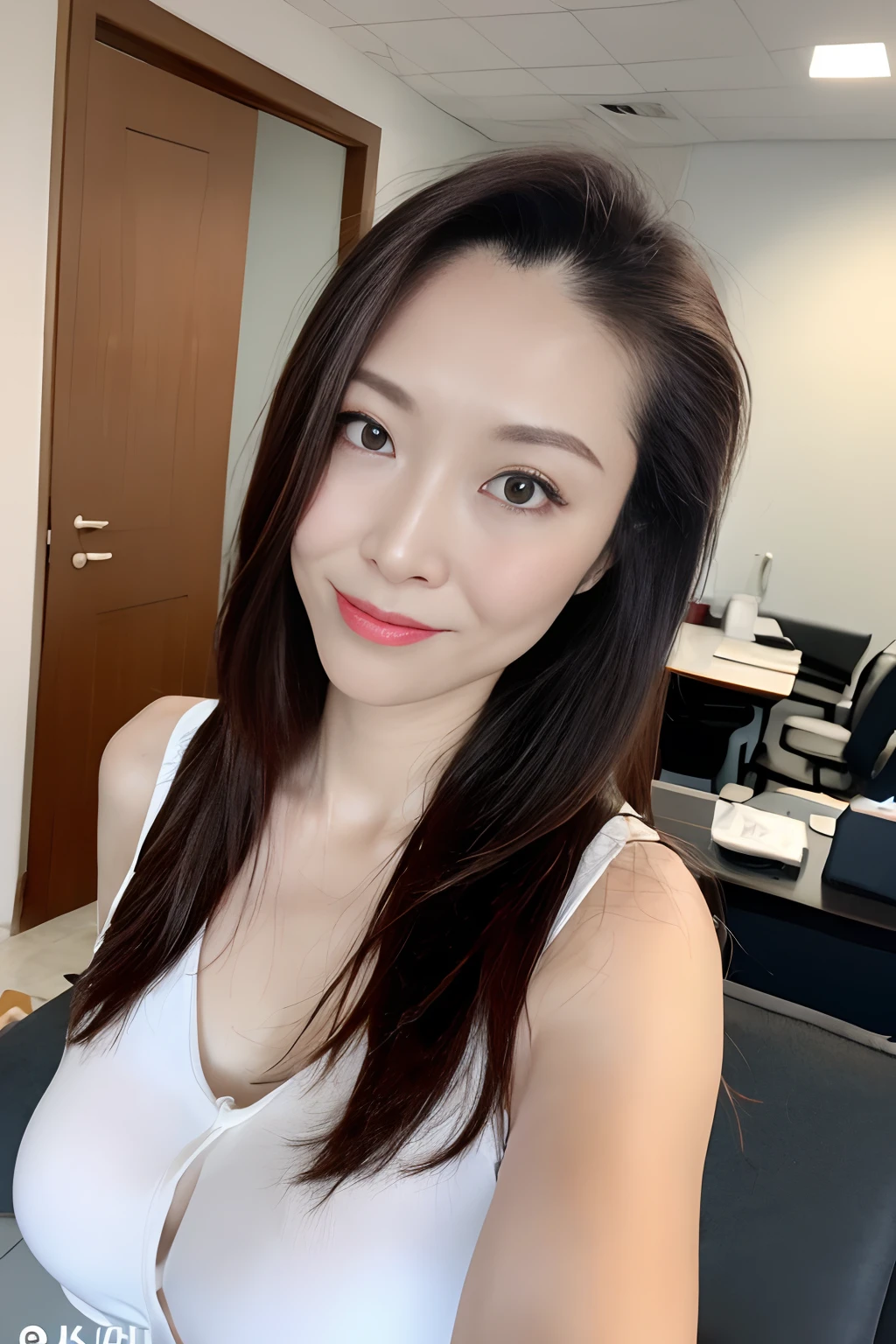 An ultra-high picture quality、8K、Long-bodied beauty、Race Queen、modeled、super car、racing car、sportscar、ssmile、Hold on your half body