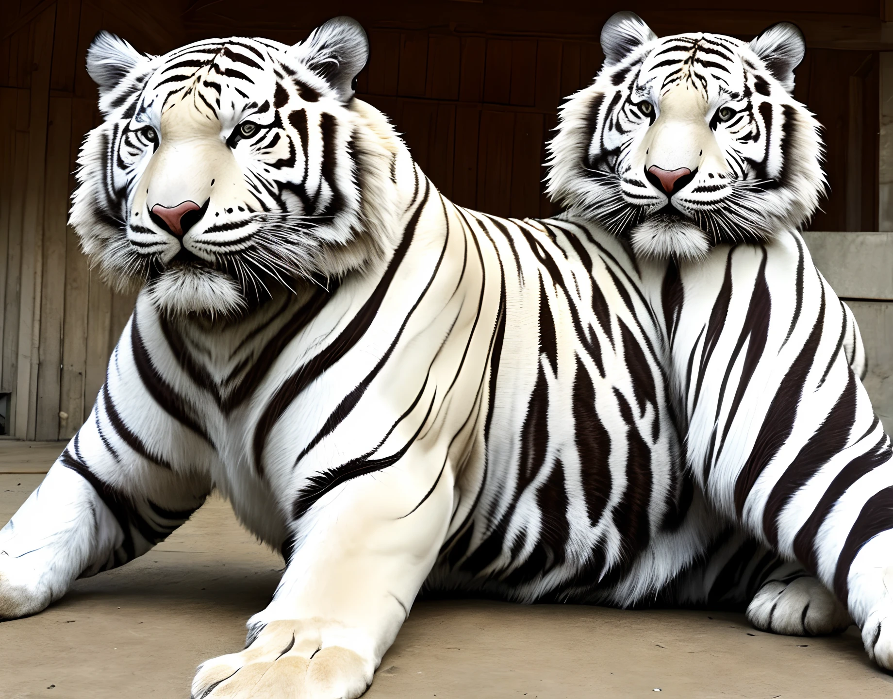 Big Tits White Tiger
