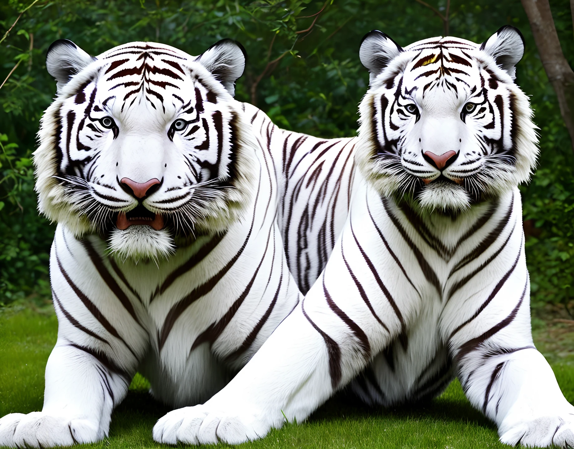 Big Tits White Tiger
