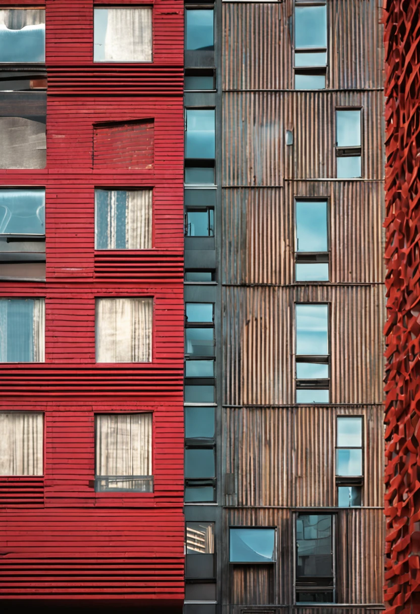 modern, minimalist architecture with a hint of op art