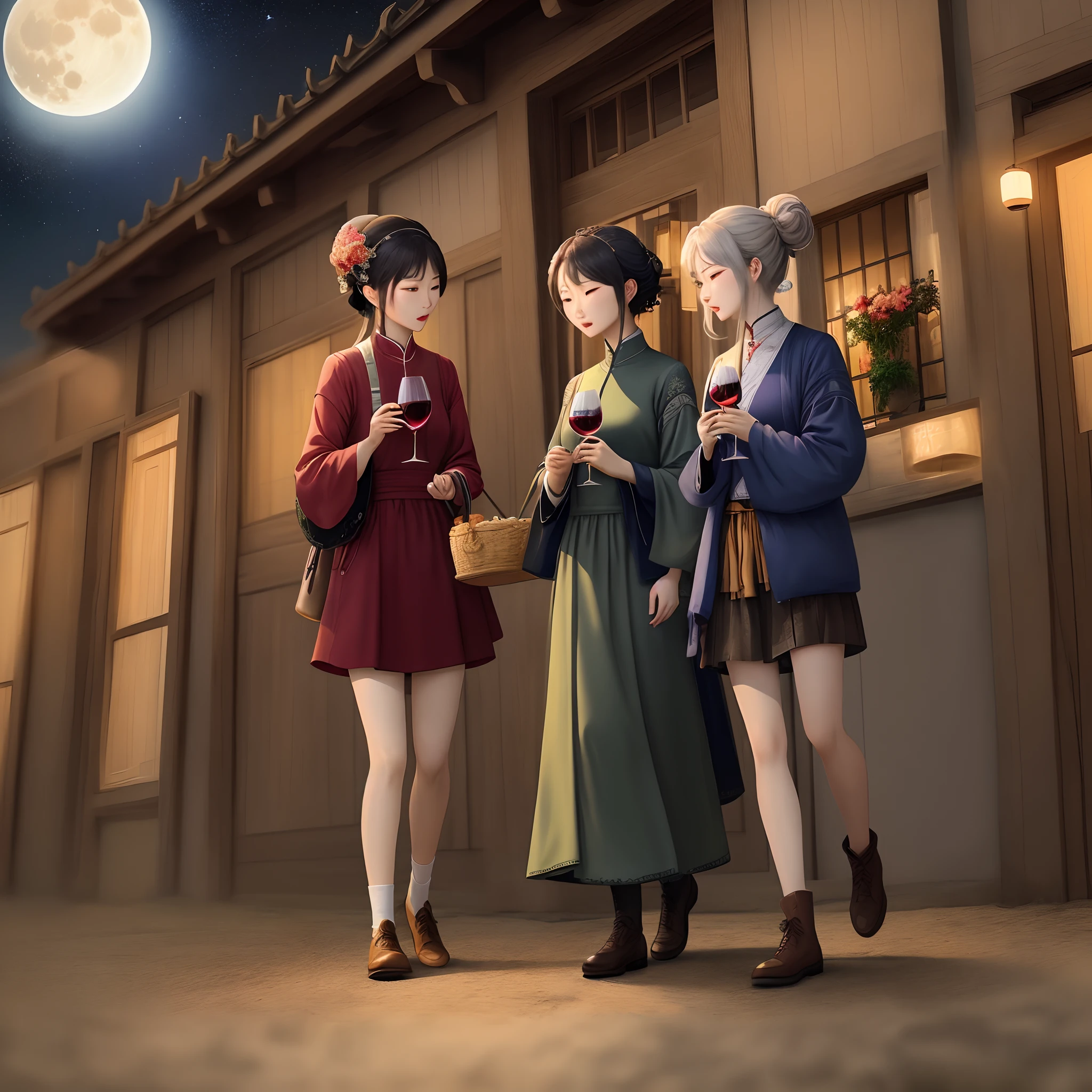 When is the bright moon, ask the wine to Qingtian